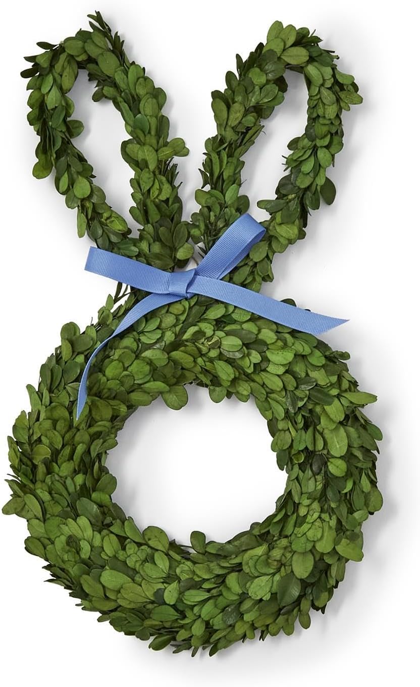 Boxwood Bunny Wreath