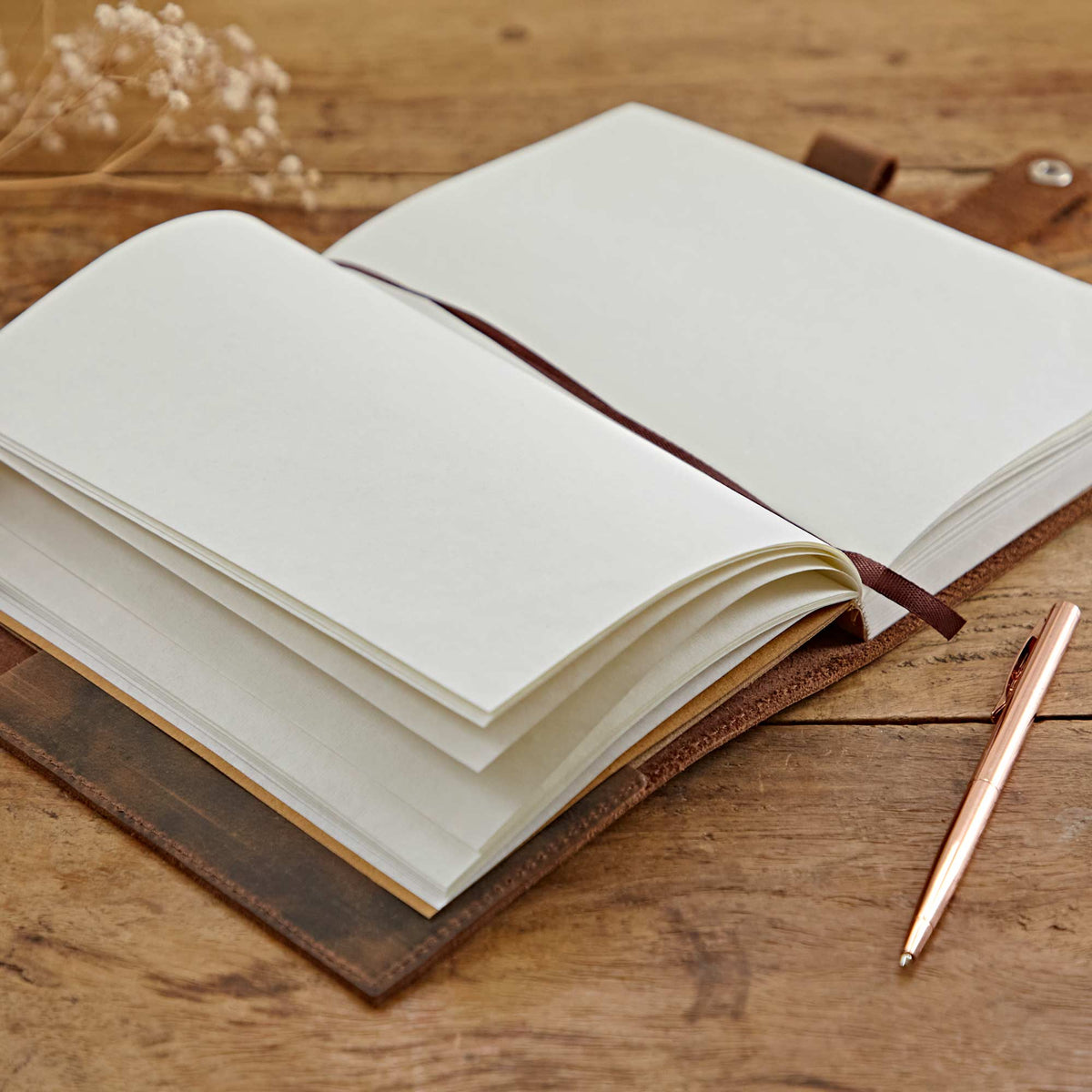 Buffalo Leather Refillable Journal
