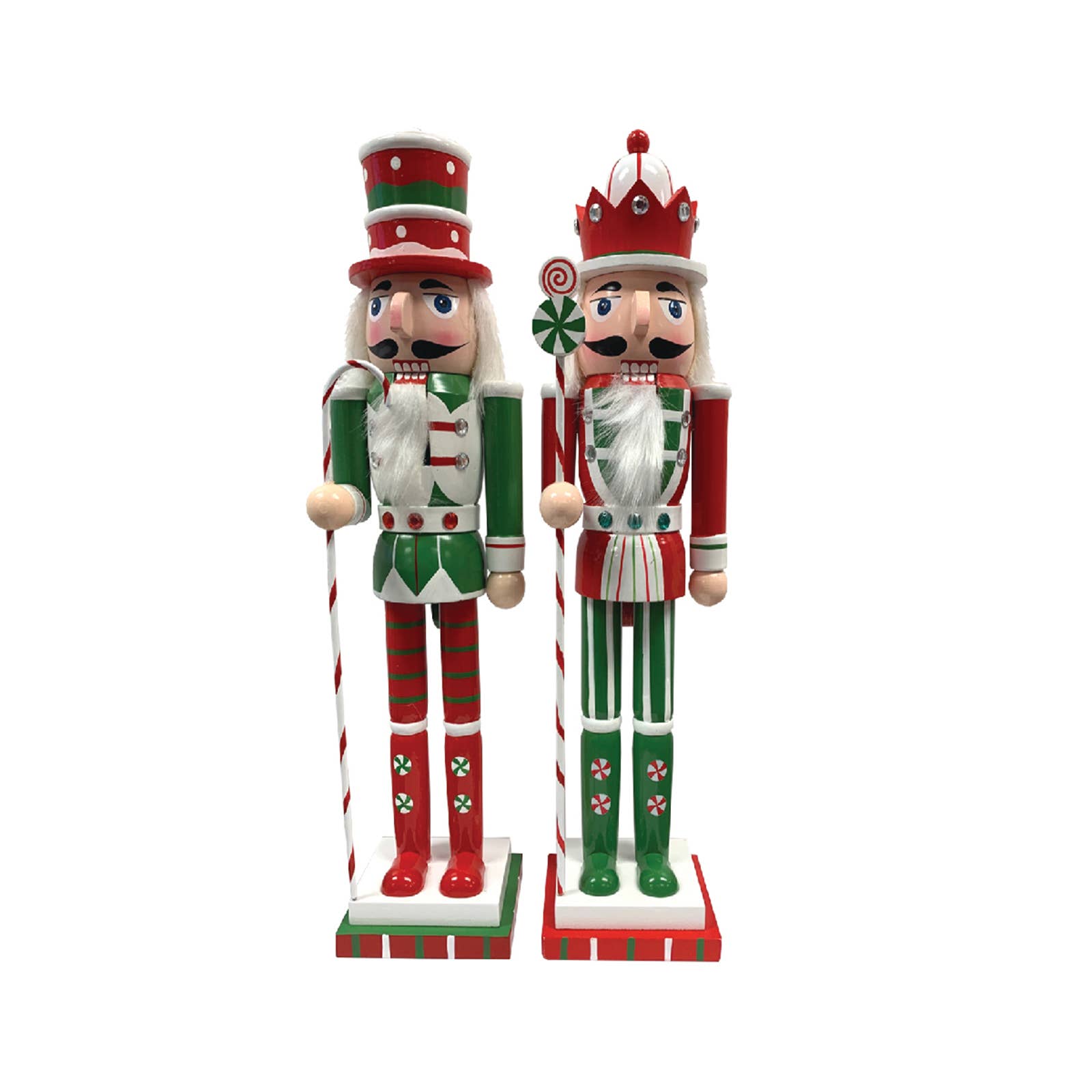 Red & Green Peppermint Nutcracker