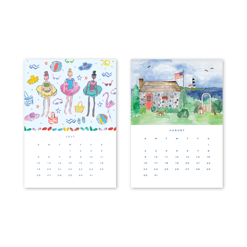 2026 Desktop Calendar with Easel