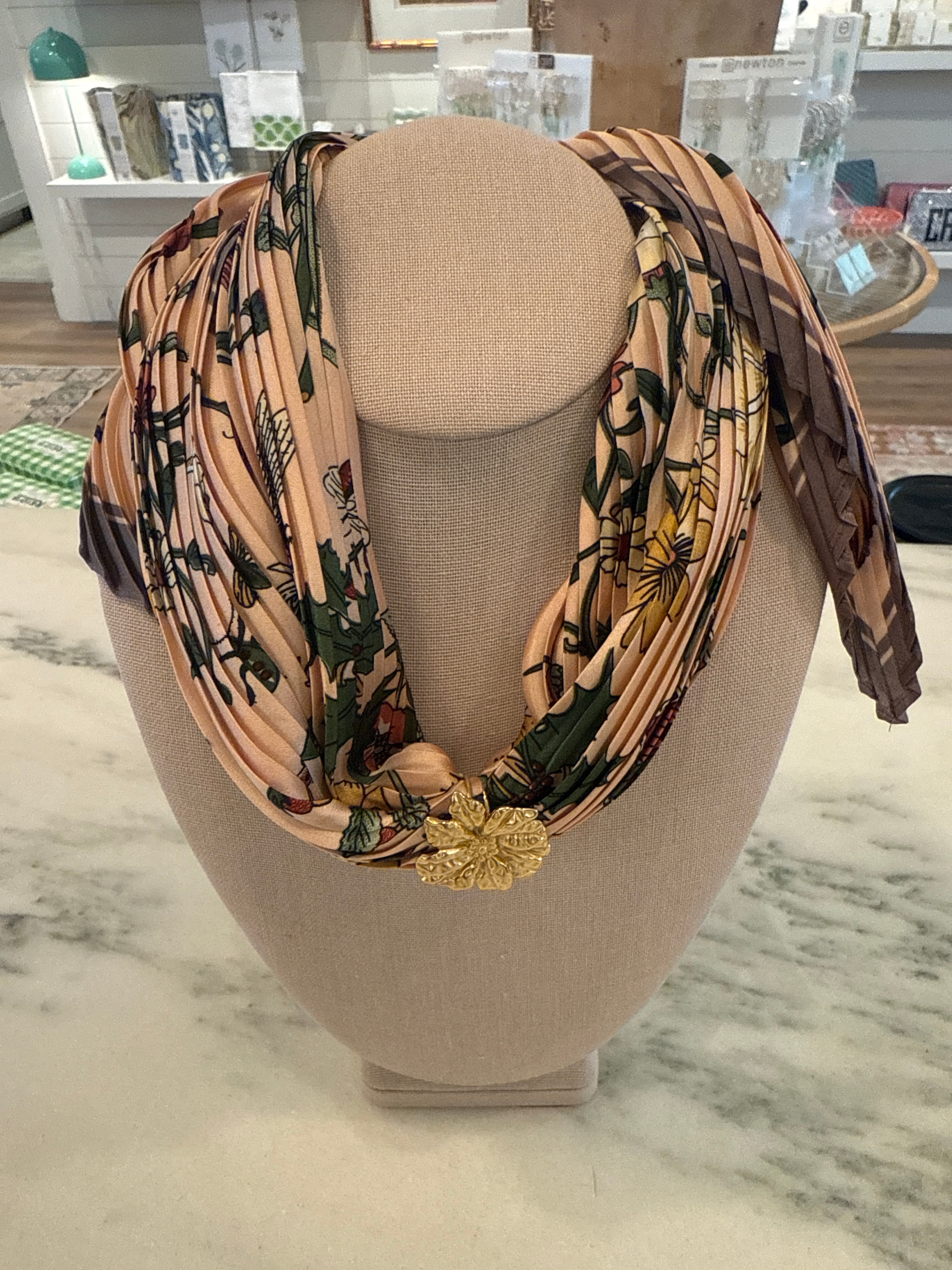 Charm Scarf Necklace