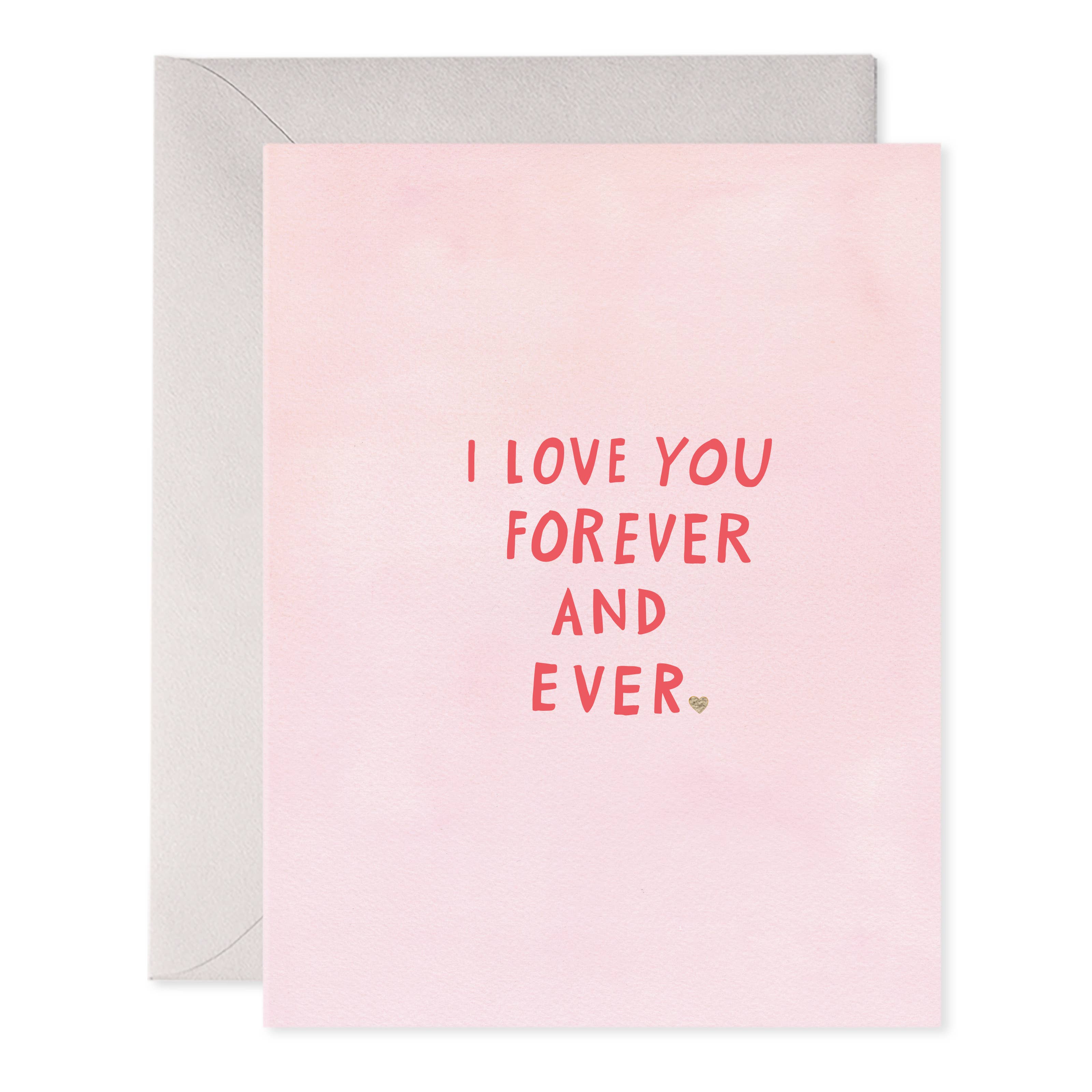 Pink Forever and Ever Greeting Card