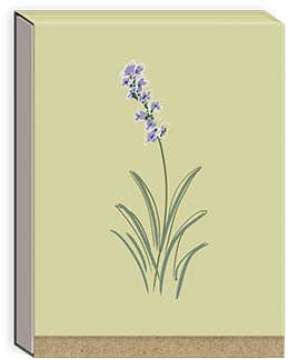 DELICATE FLORAL LIGHT GREEN RECYCLED POCKET NOTEPAD