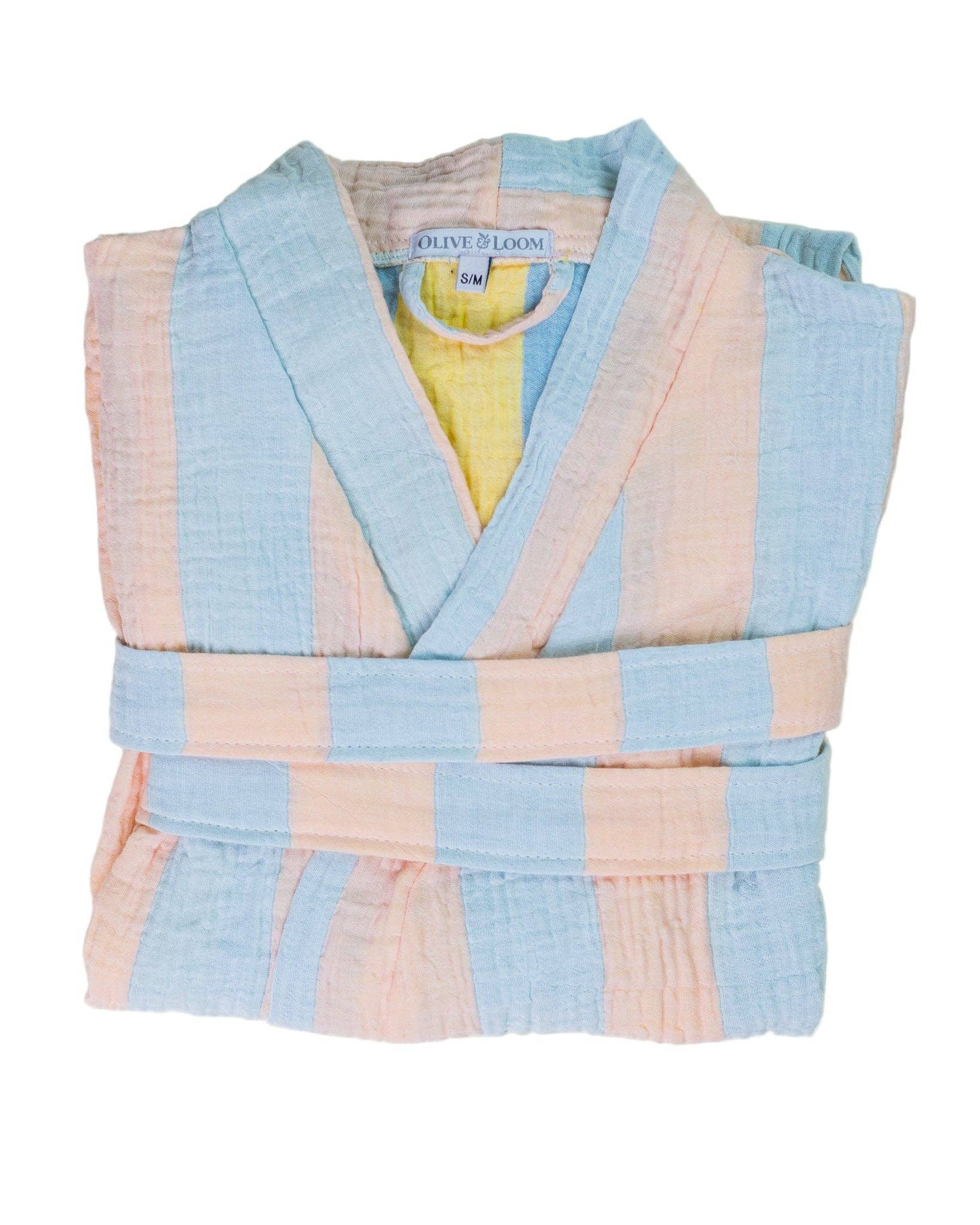 Muslin Striped Robe