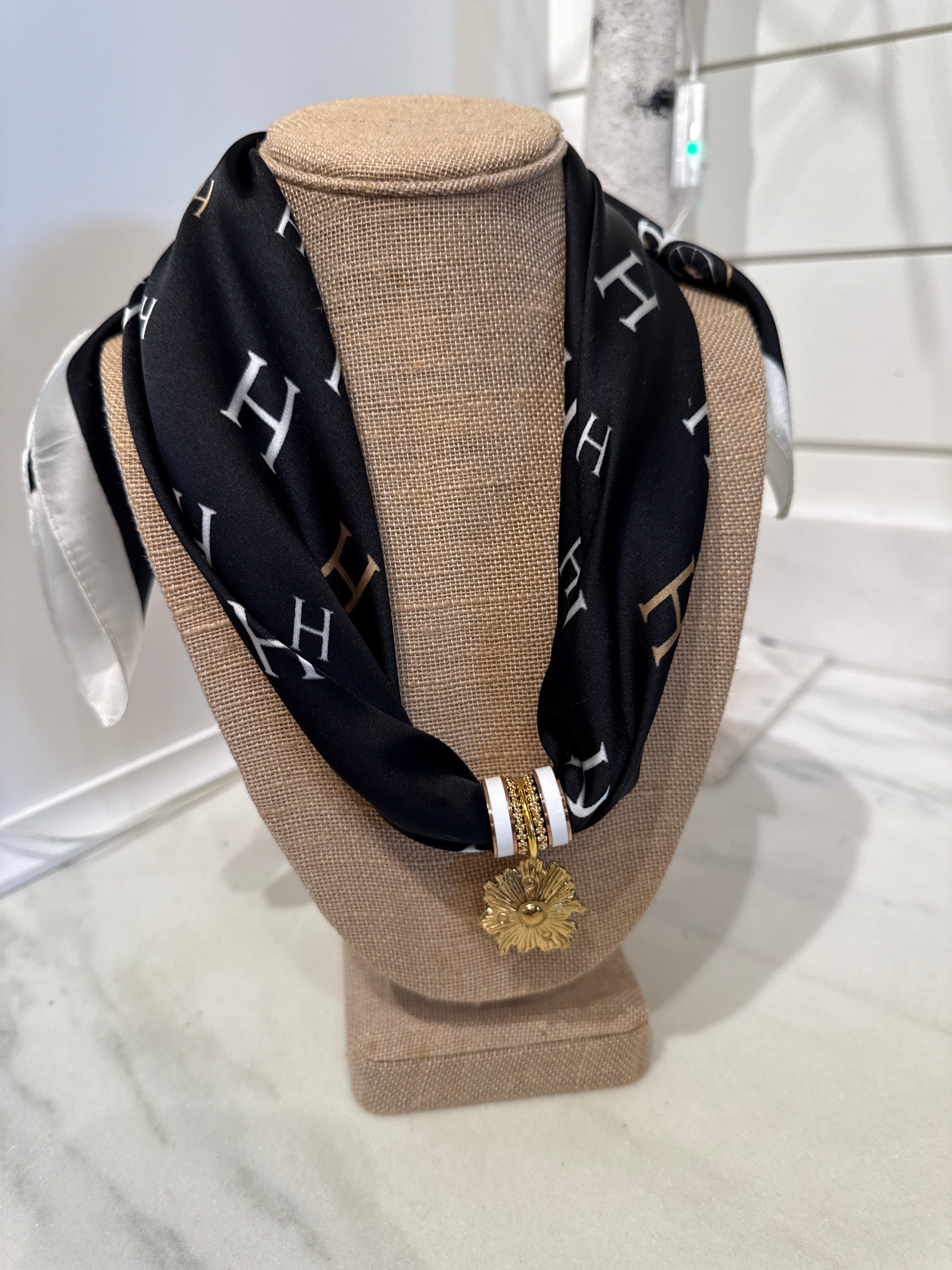 Charm Scarf Necklace