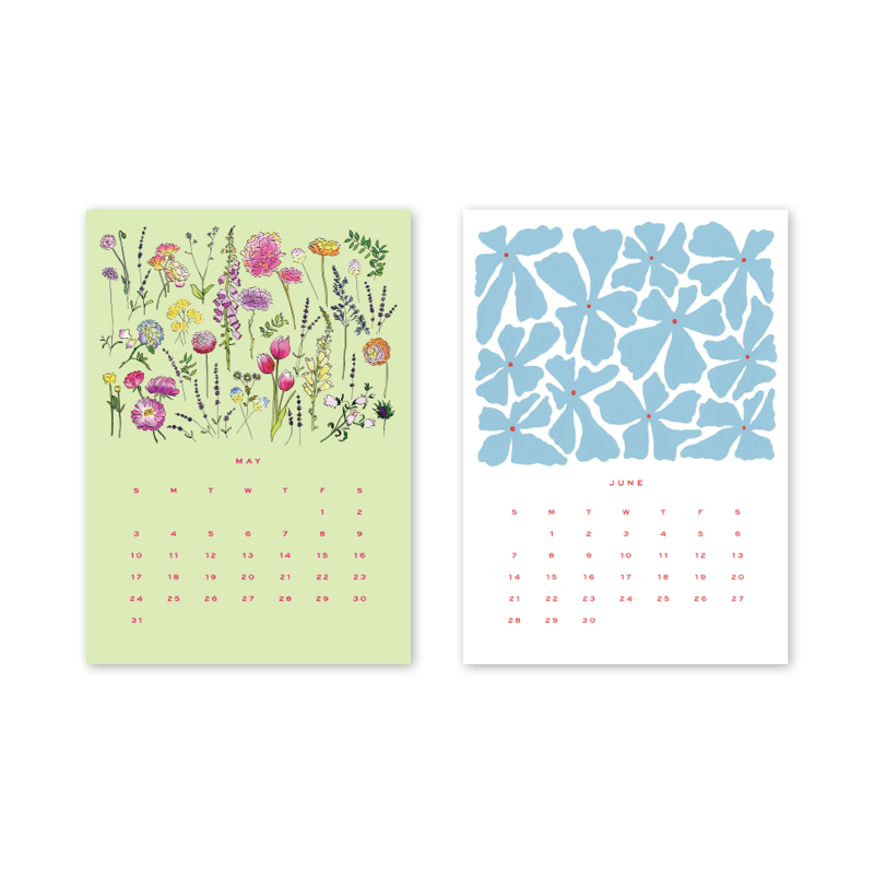 2026 Desktop Calendar with Easel