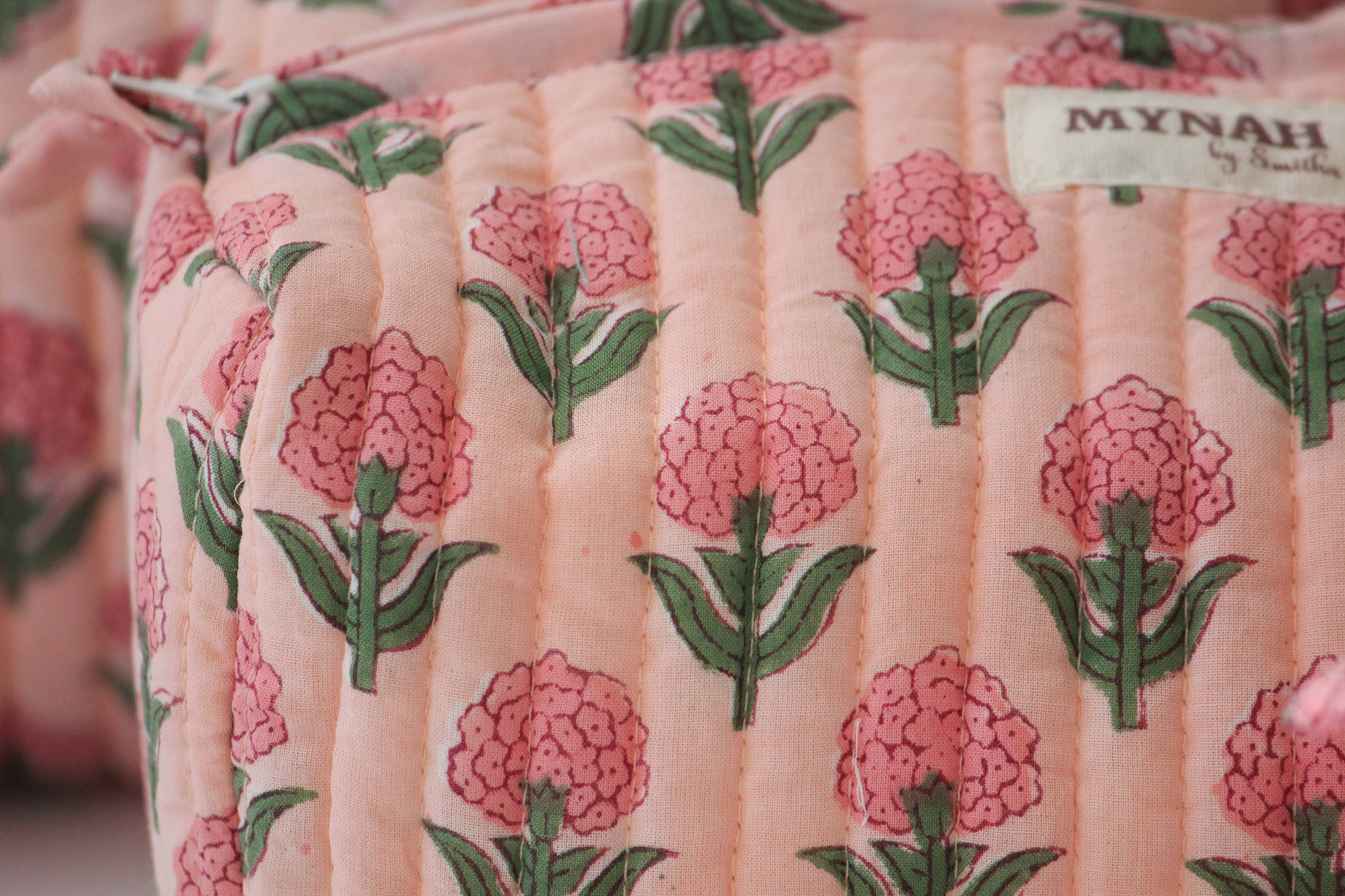 Blush marigold print travel/makeup/organizer/bag