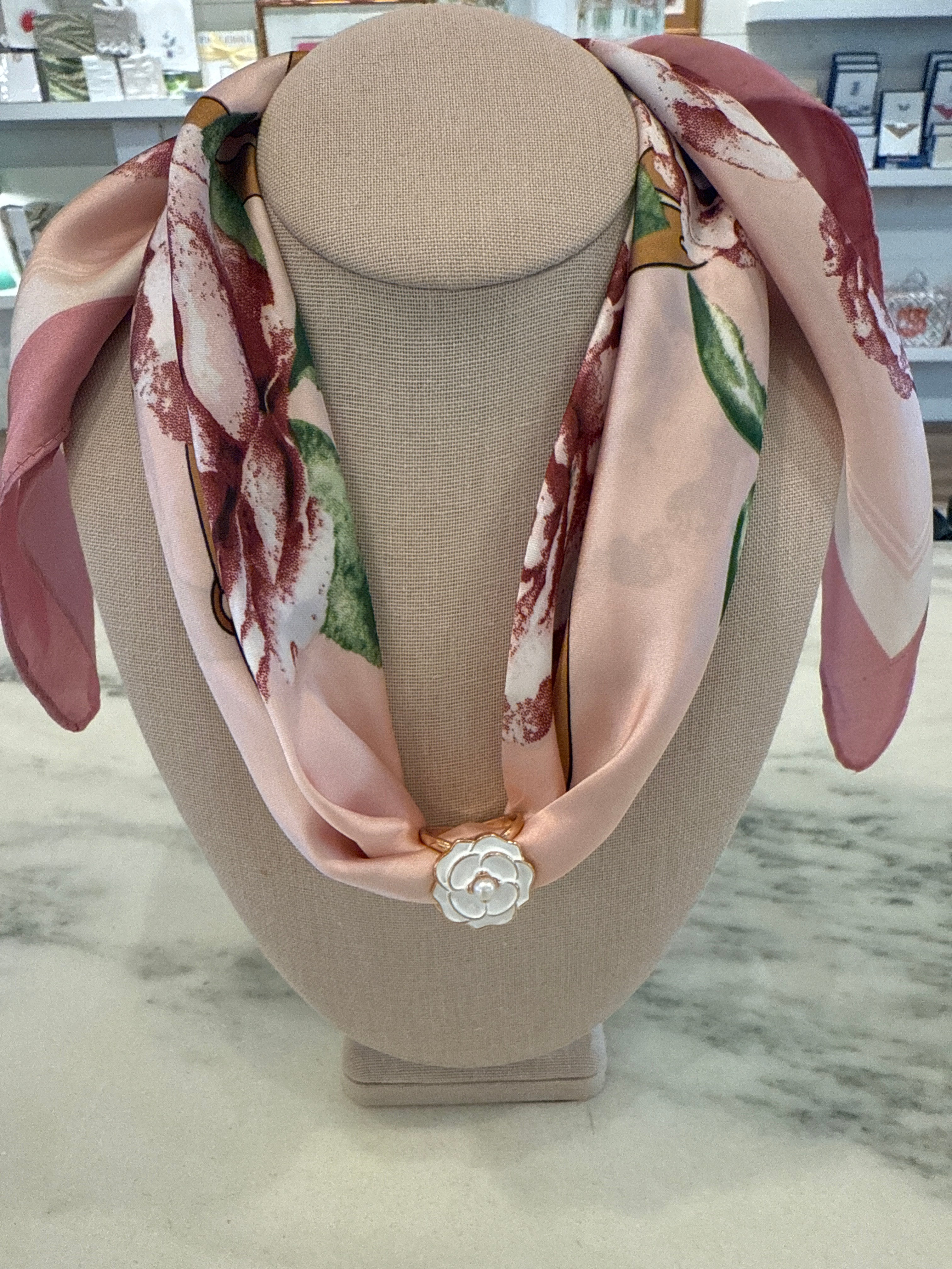 Charm Scarf Necklace