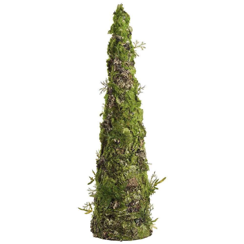 Artificial Moss Cone-Shaped Topiary -Green