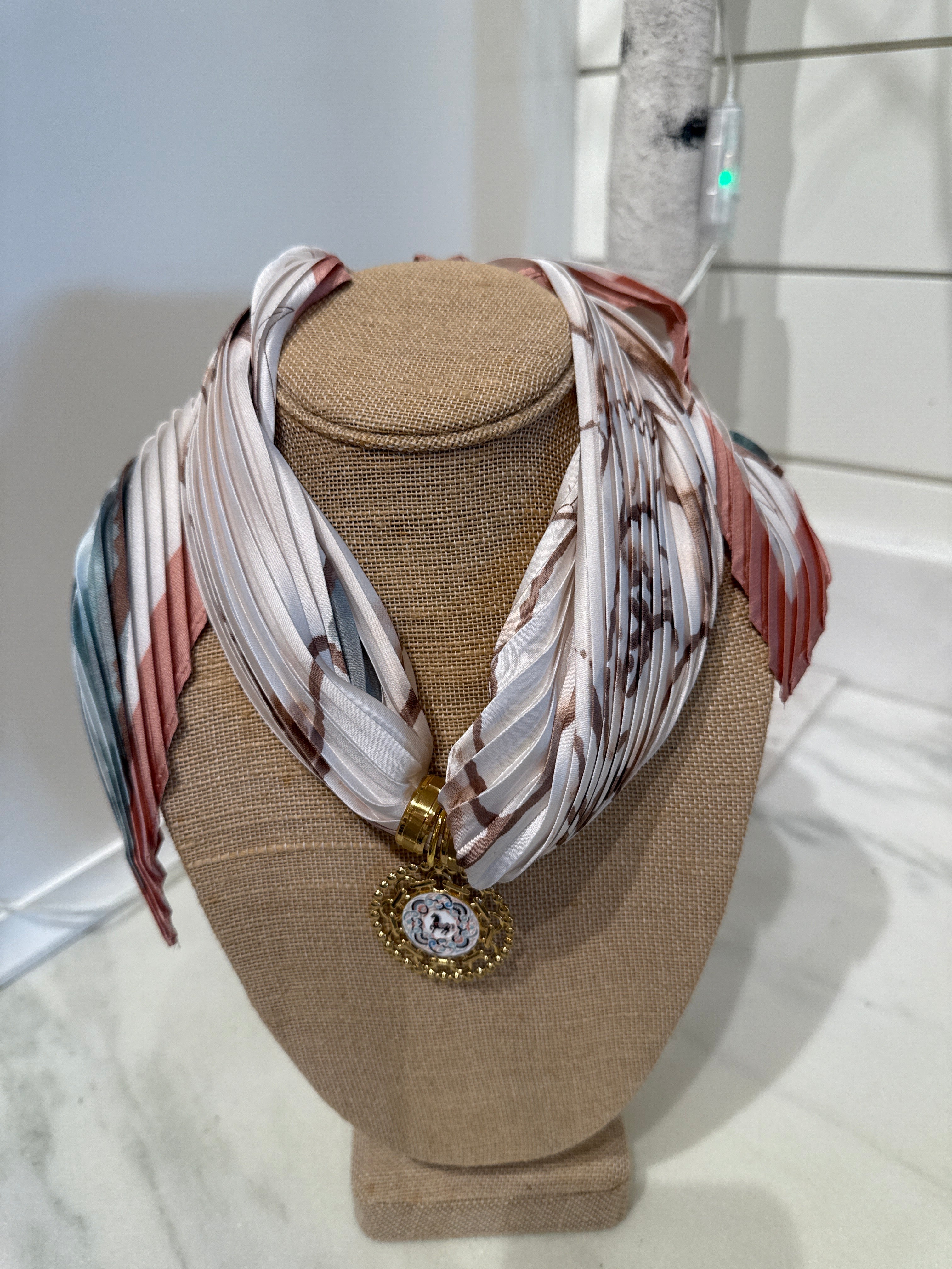 Charm Scarf Necklace