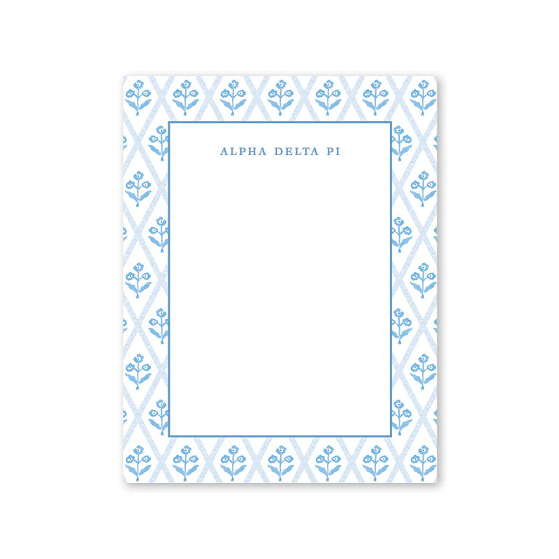 ALPHA DELTA PI GREEK NOTEPAD
