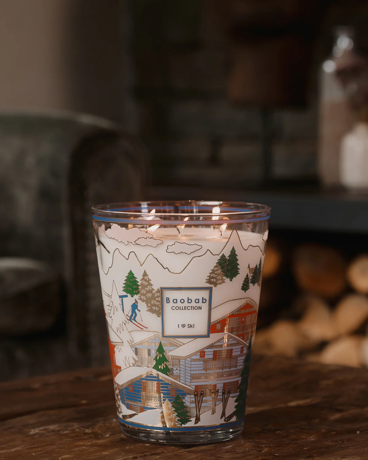 Scented Candle I Love Ski
