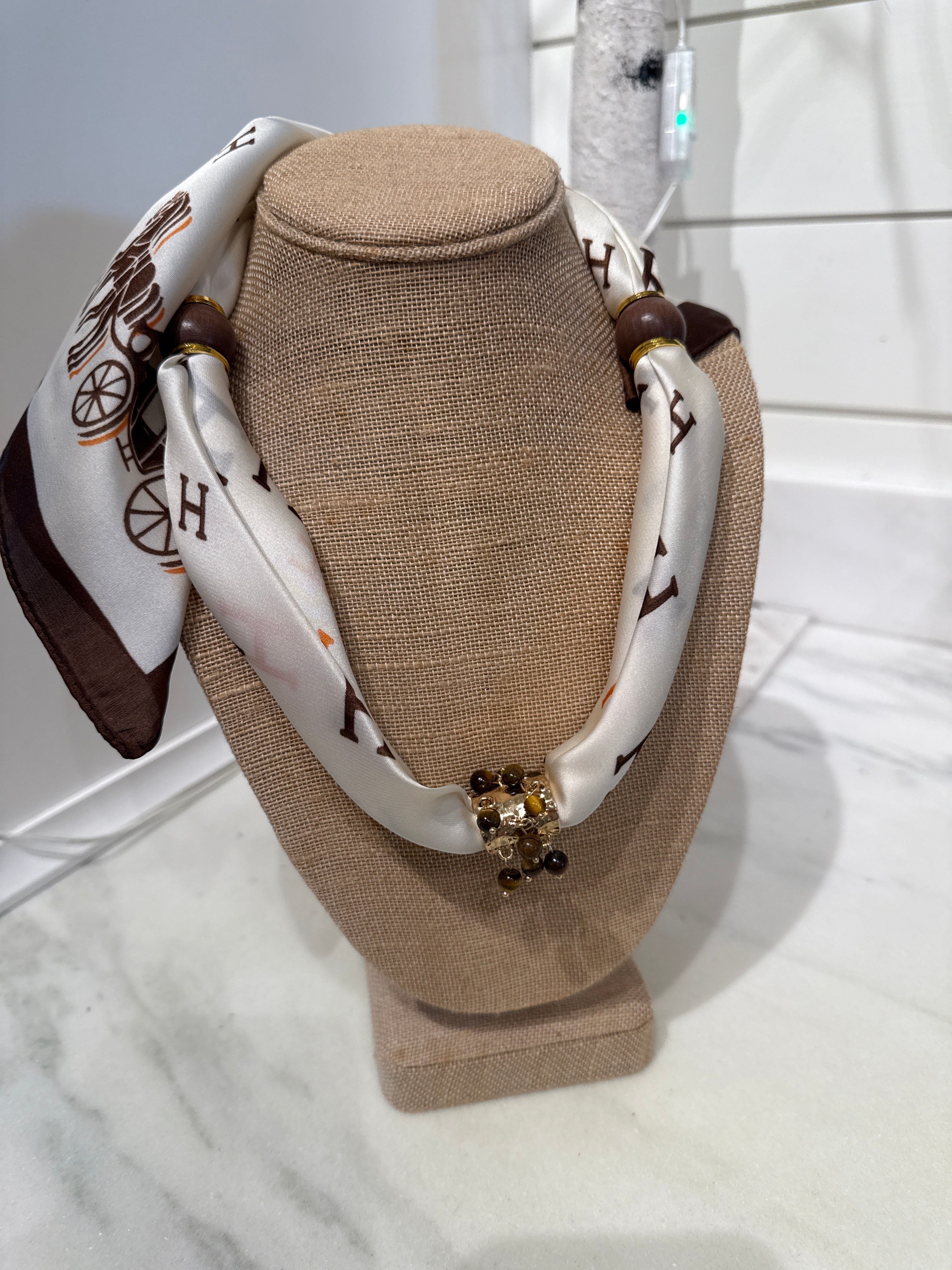 Charm Scarf Necklace