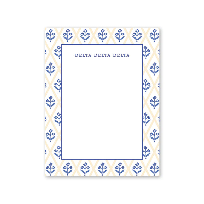 DELTA DELTA DELTA GREEK NOTEPAD