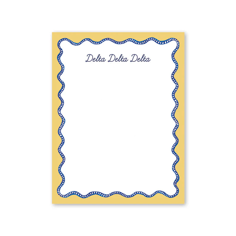 DELTA DELTA DELTA GREEK NOTEPAD