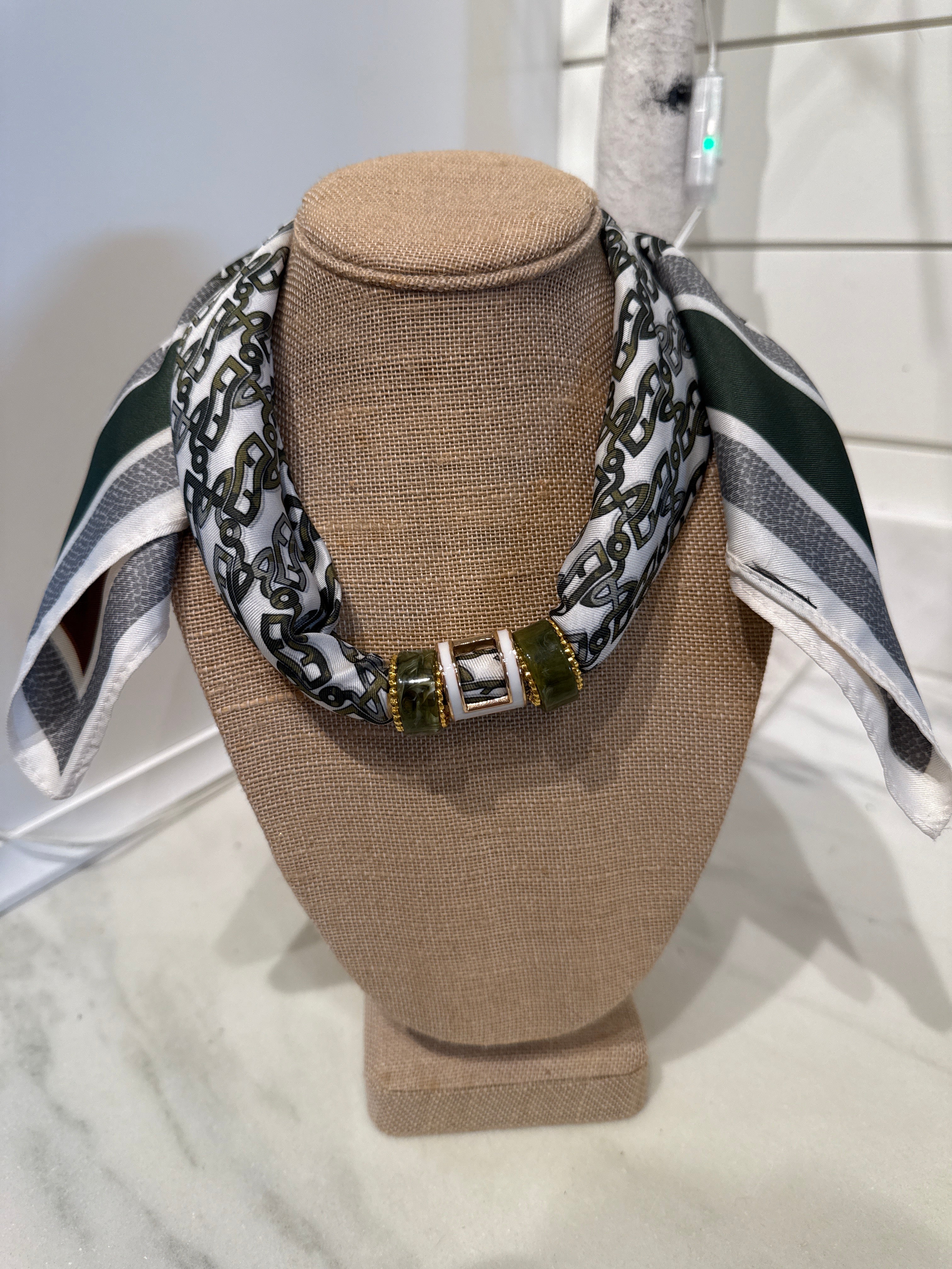 Charm Scarf Necklace