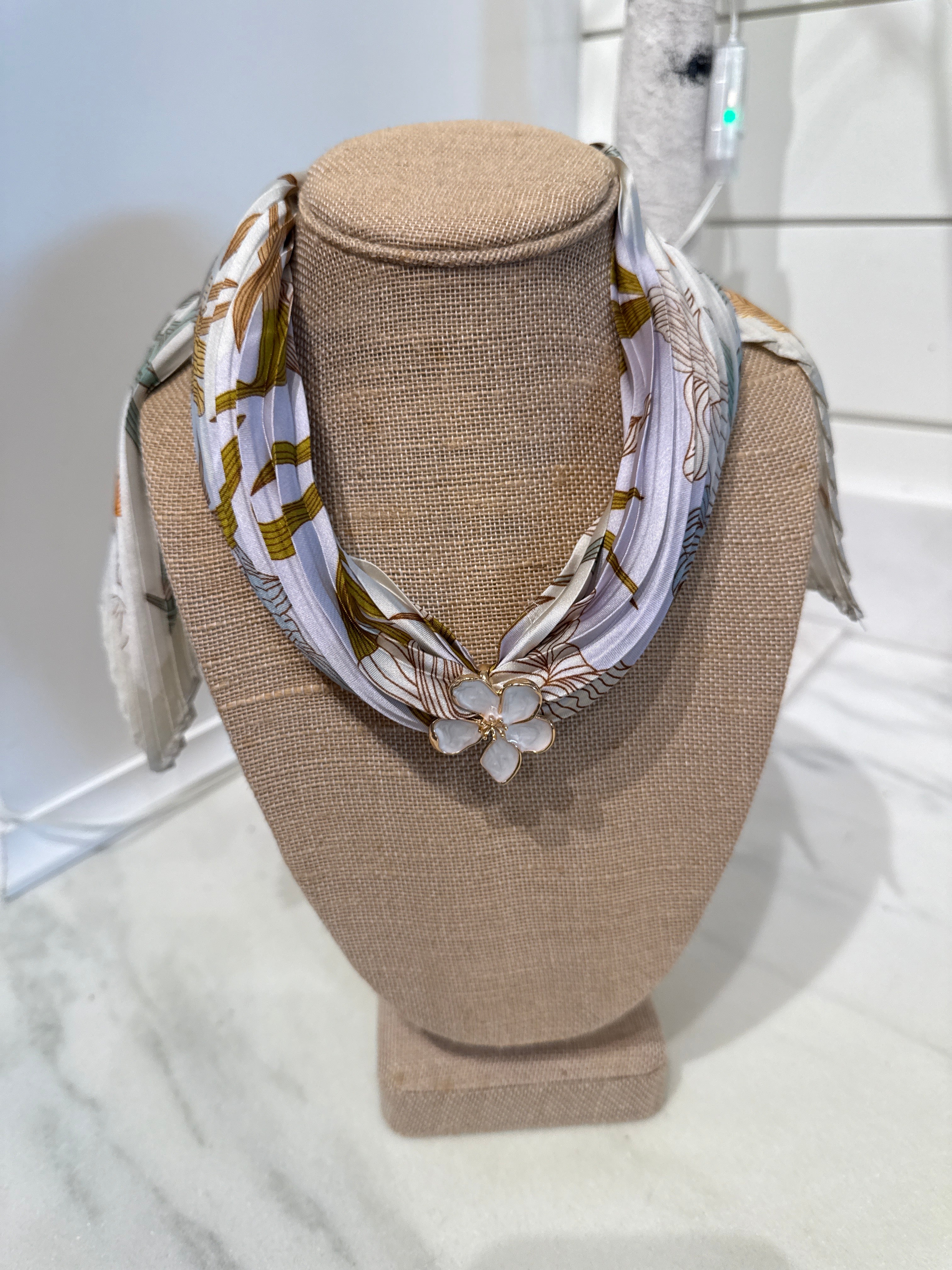 Charm Scarf Necklace