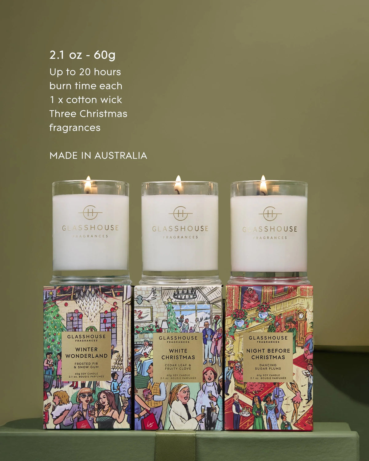 Christmas Trio Holiday Candle
