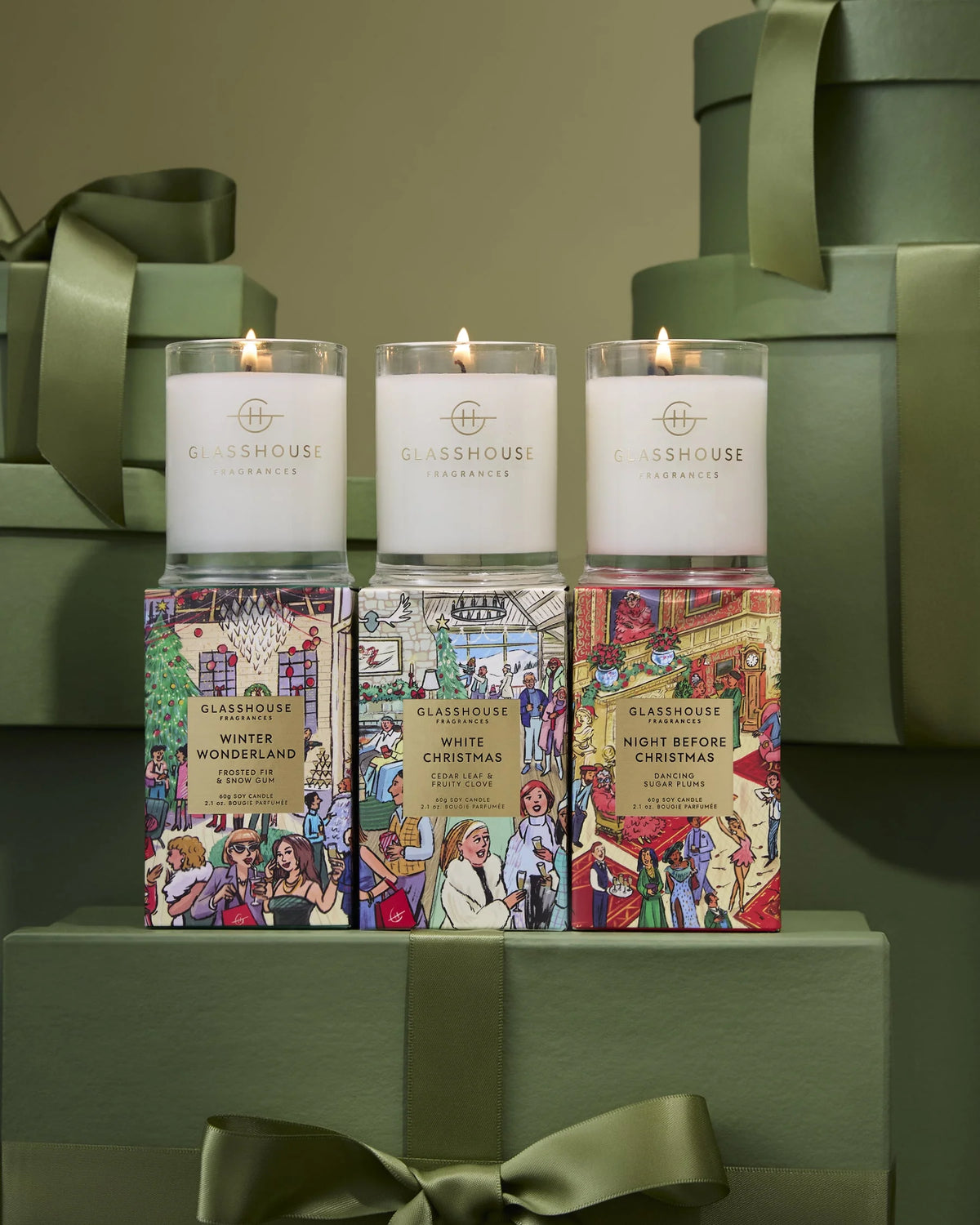 Christmas Trio Holiday Candle