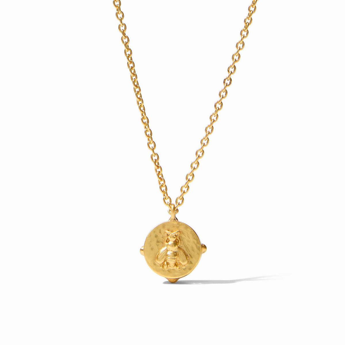 Honeybee Solitaire Necklace- Iridescent Champagne