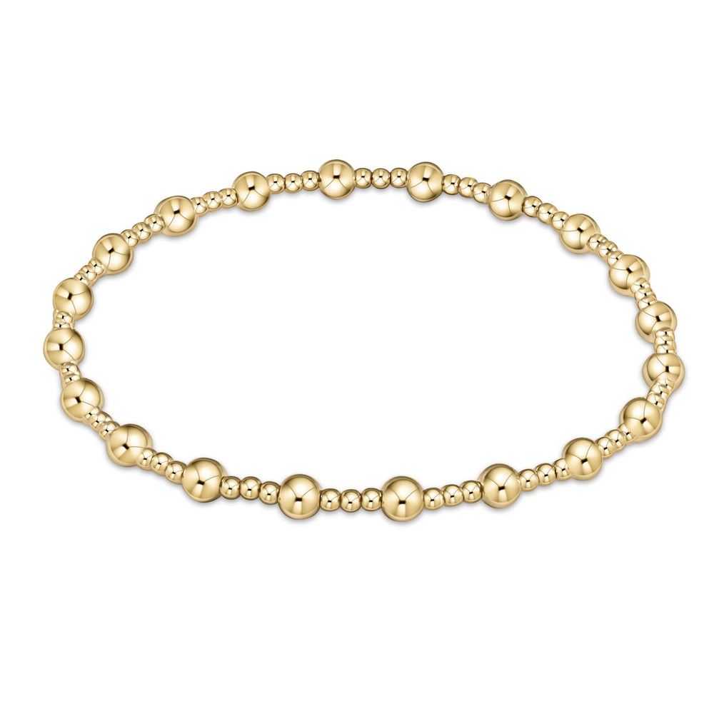 CLASSIC SINCERITY PATTERN 6MM BEAD BRACELET main image 1
