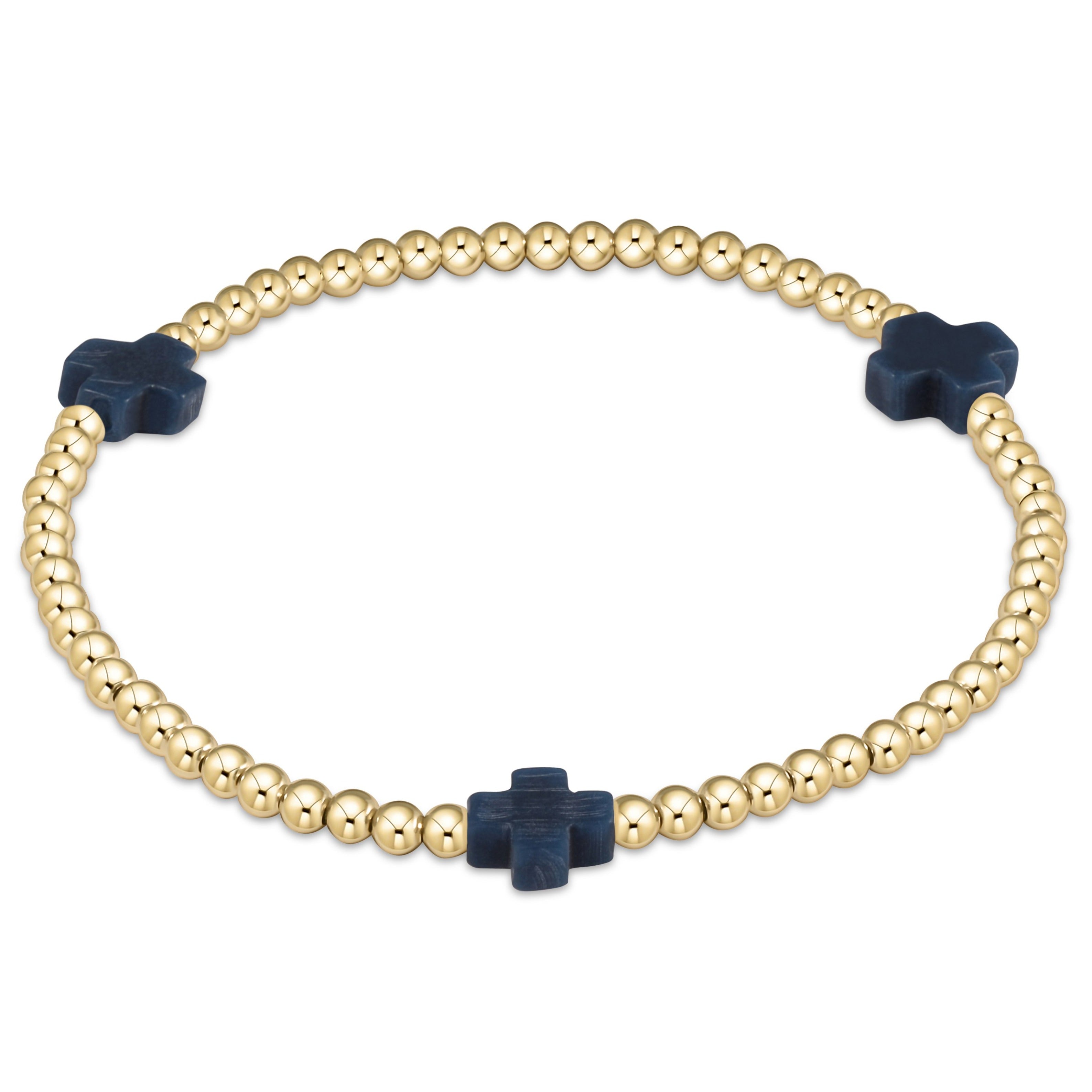 Signature Cross Gold Pattern Bracelet