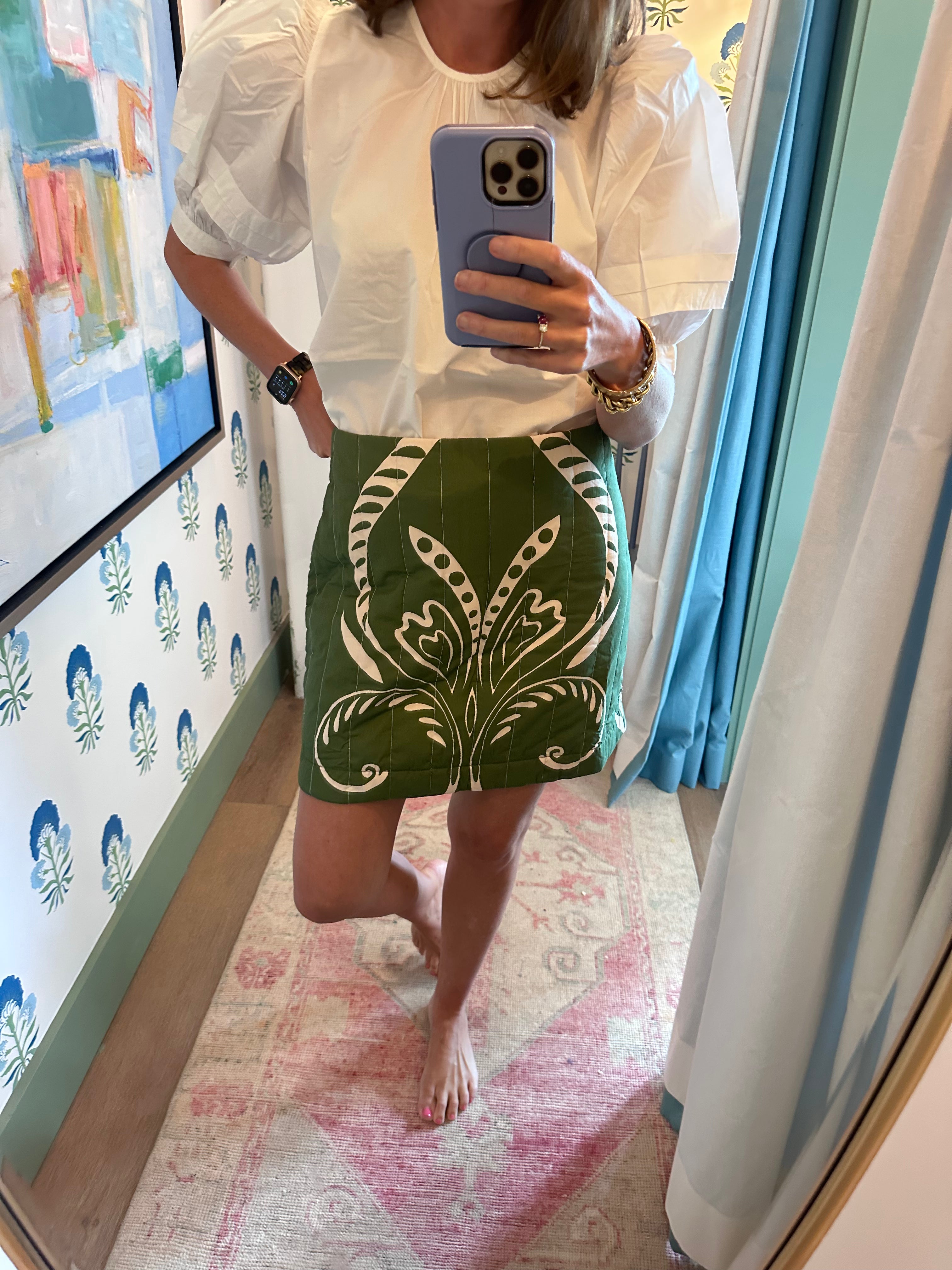Lennon Skirt Fountain Green