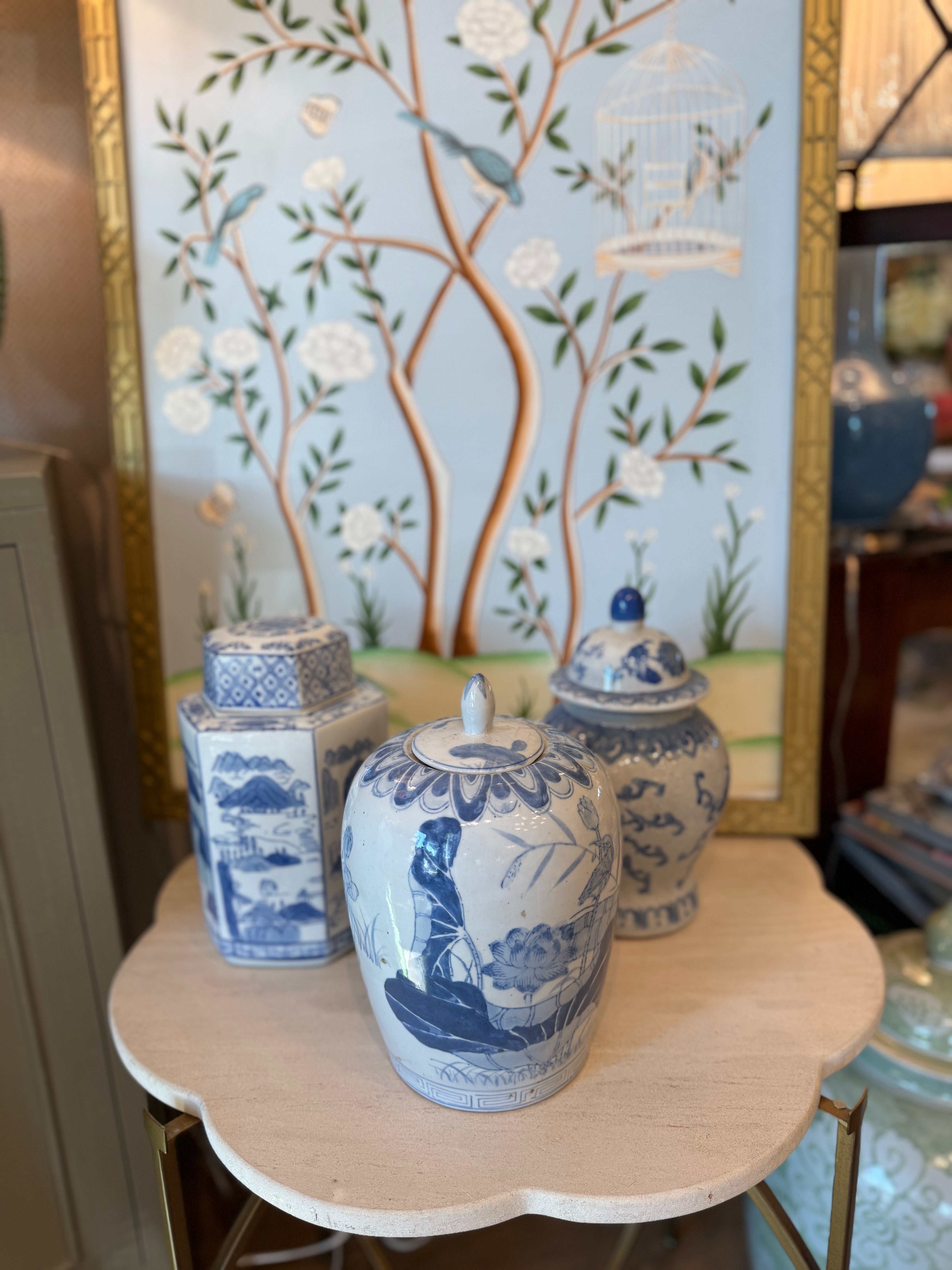 Oriental Jars with Lids