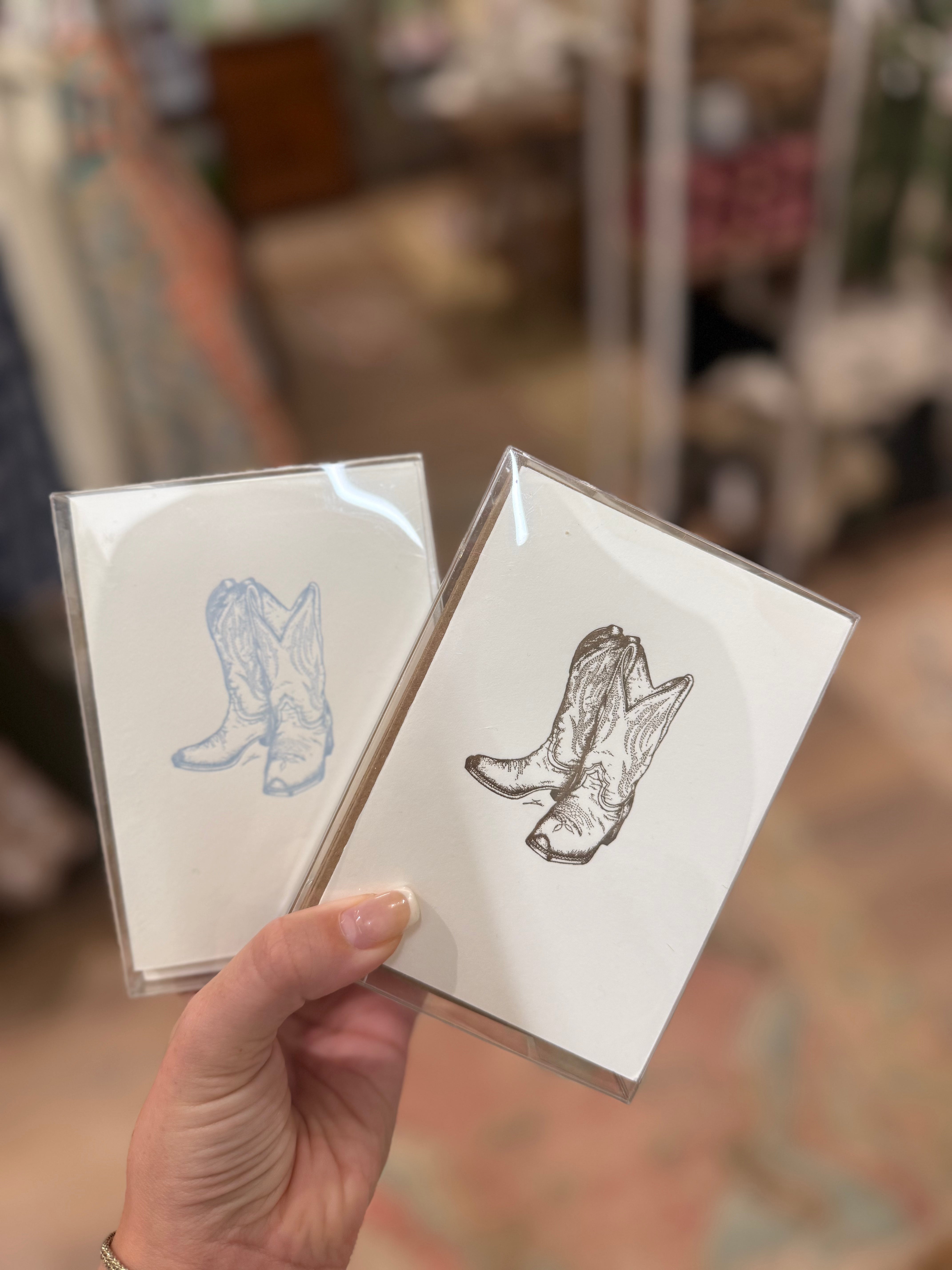 Cowboy boots Boxed Notes