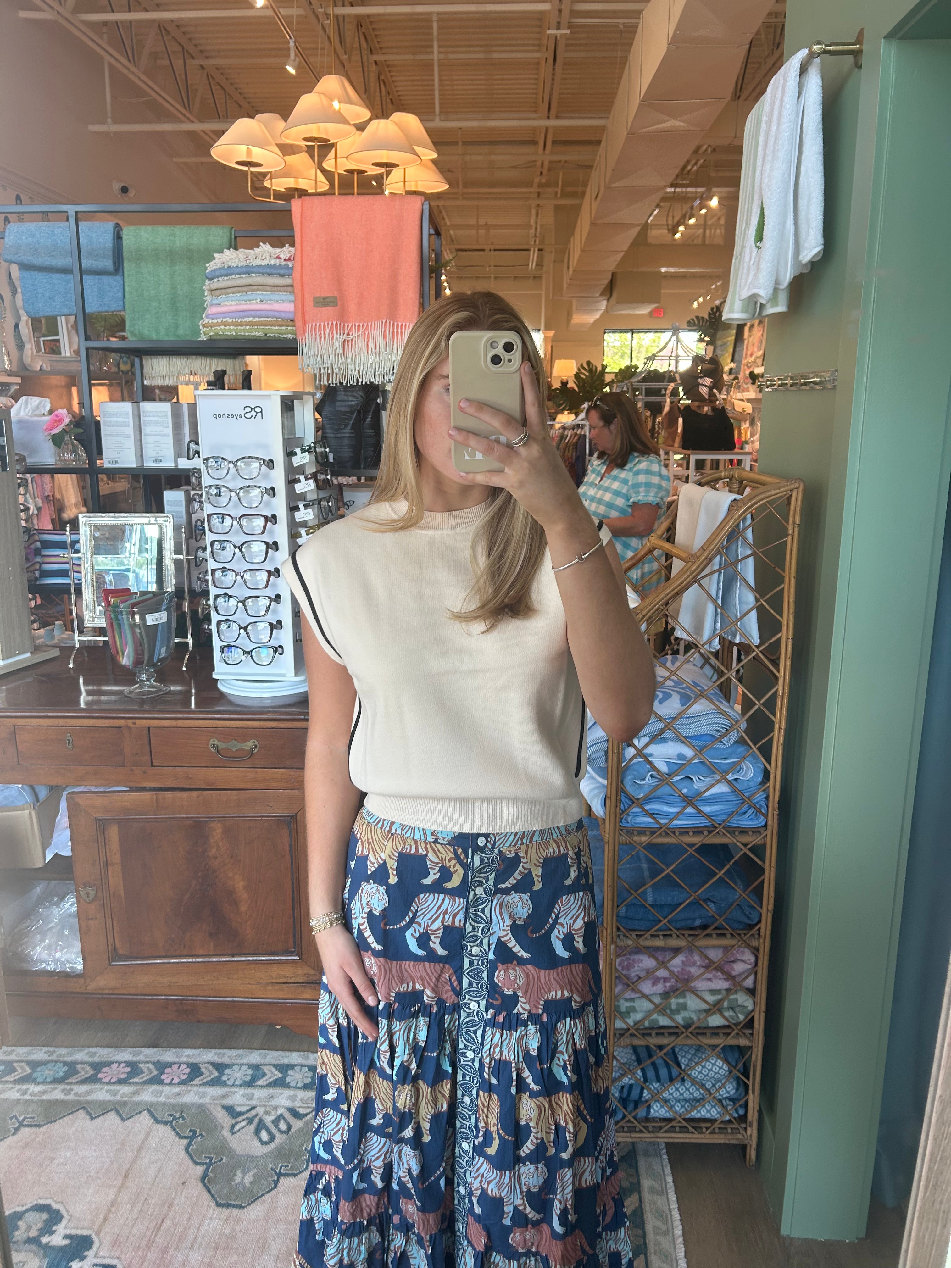 Sleeveless Knit Top