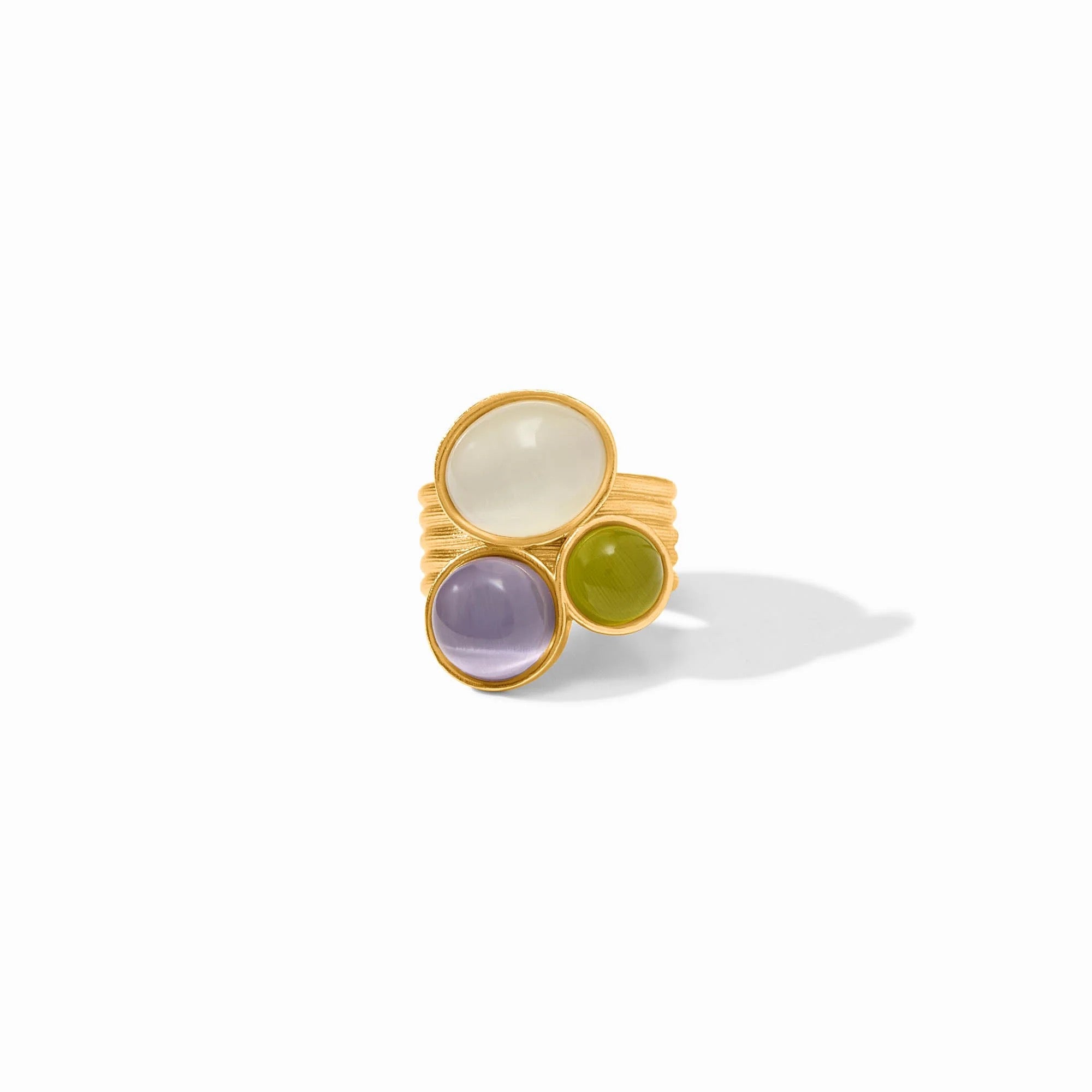 Cobblestone Statement Ring- Multi-Stone Cat's Eye