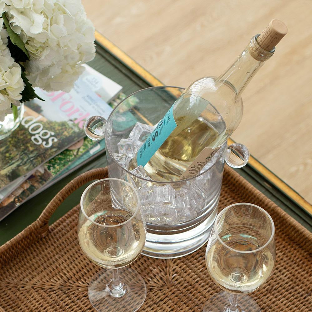 Acrylic 60oz Ice Bucket & Lid in Crystal Clear
