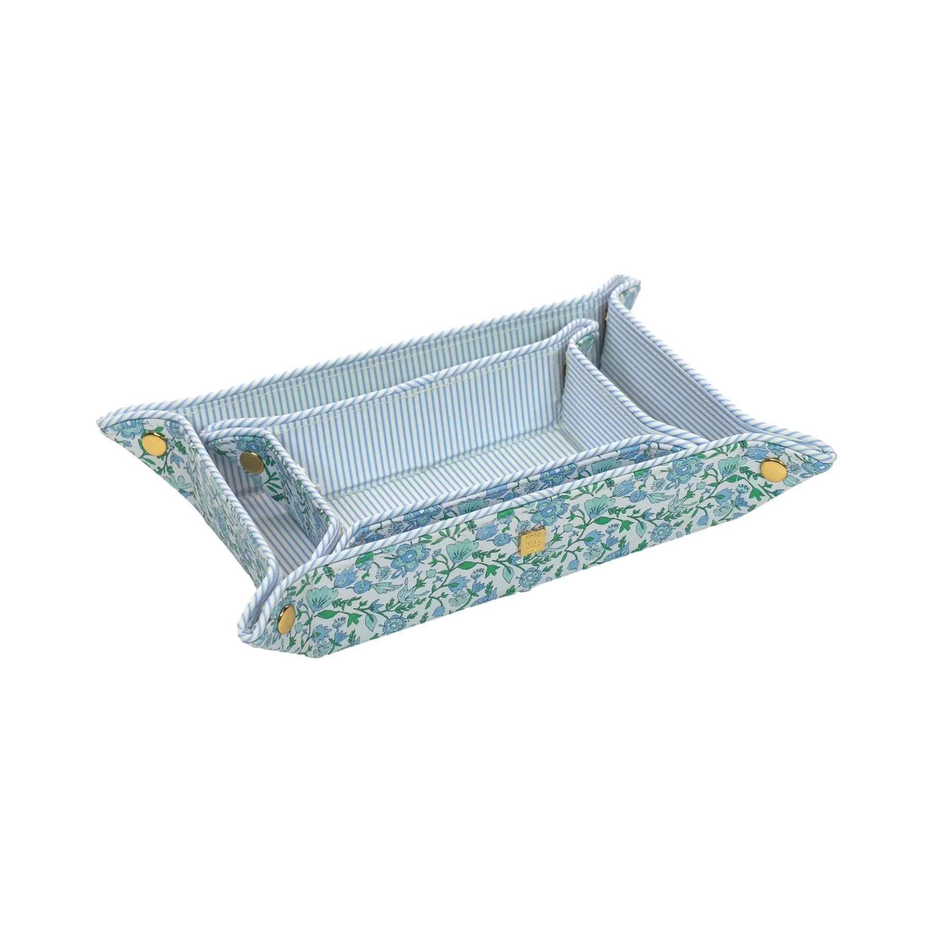 Luxe Saffiano Tray in Hamptons Floral