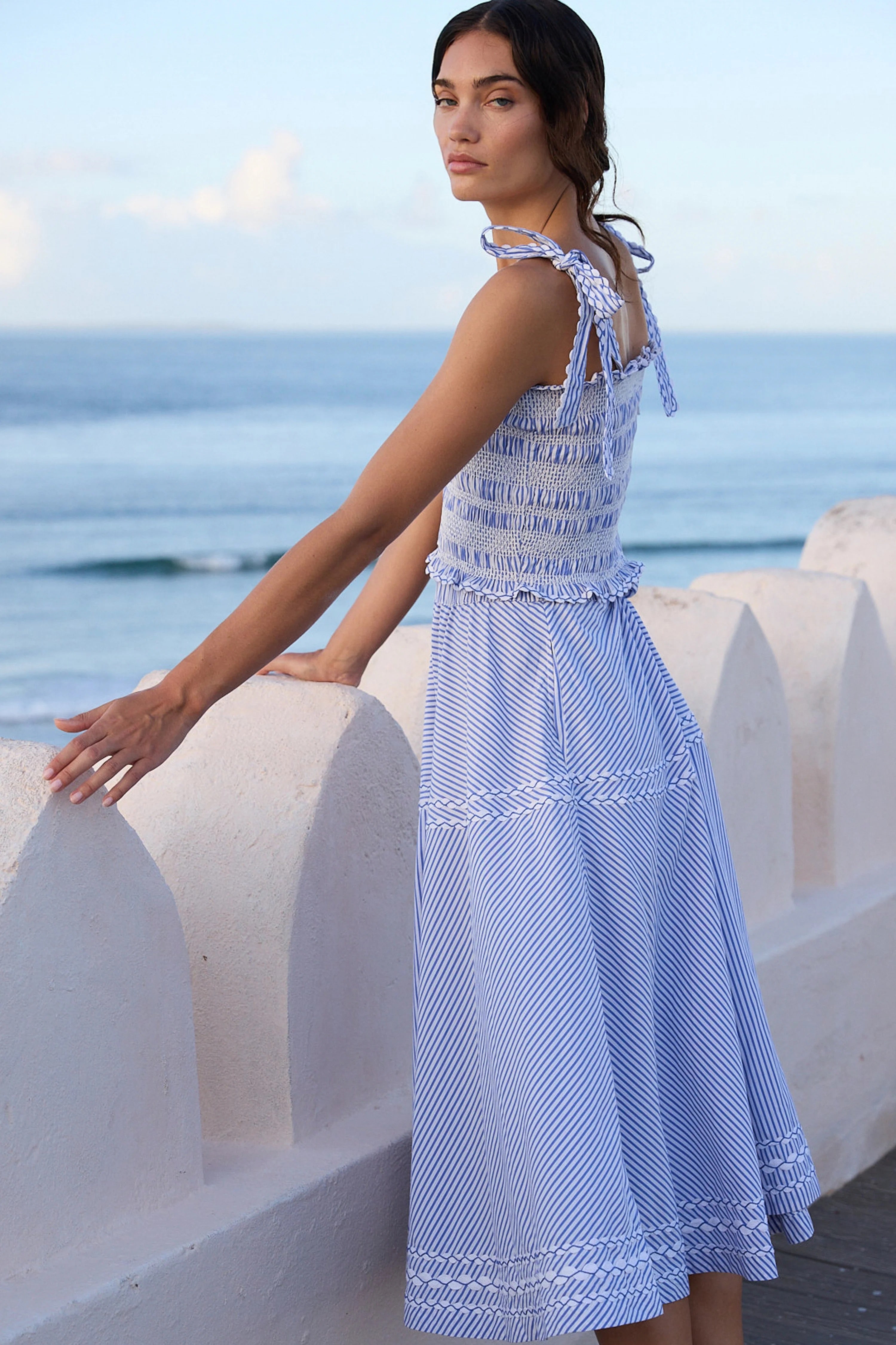 OLIVIA SKIRT- SCONSET BLUE