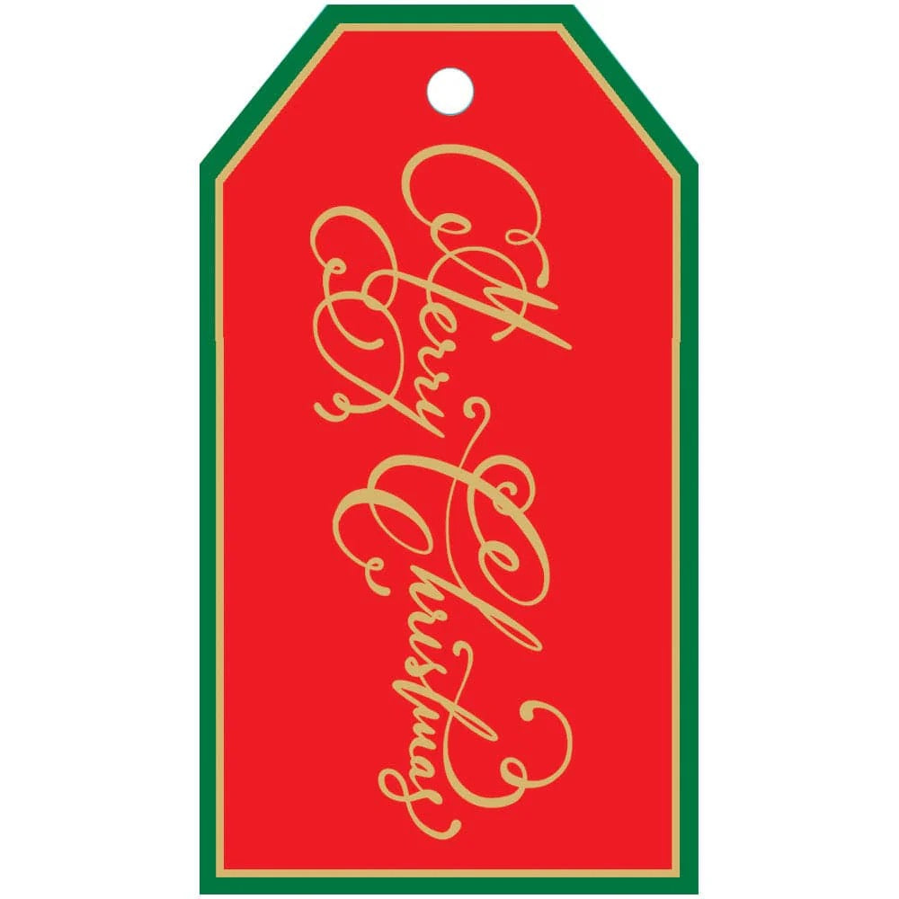 Merry Christmas Gift Hang Tags - 4 Per Package