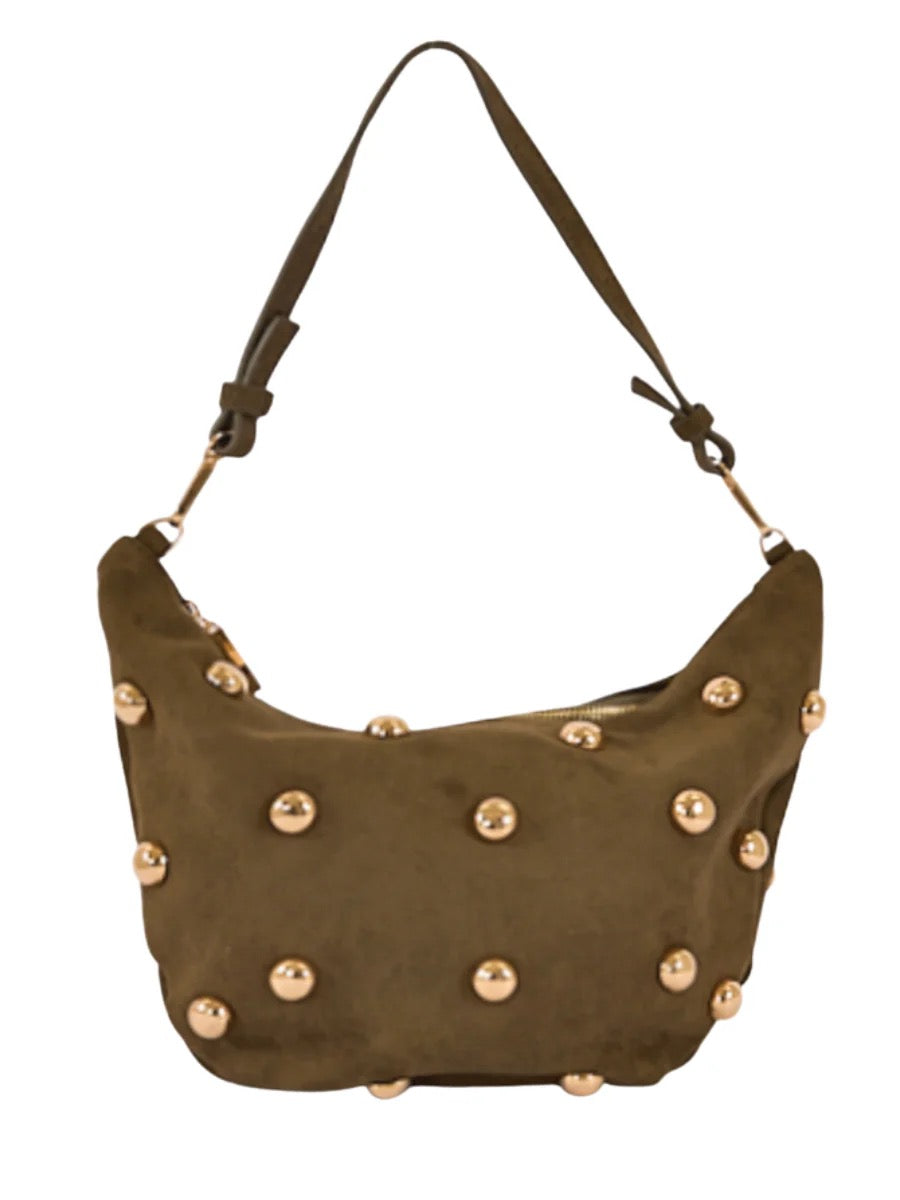 Annine Studded Crossbody Olive Bag