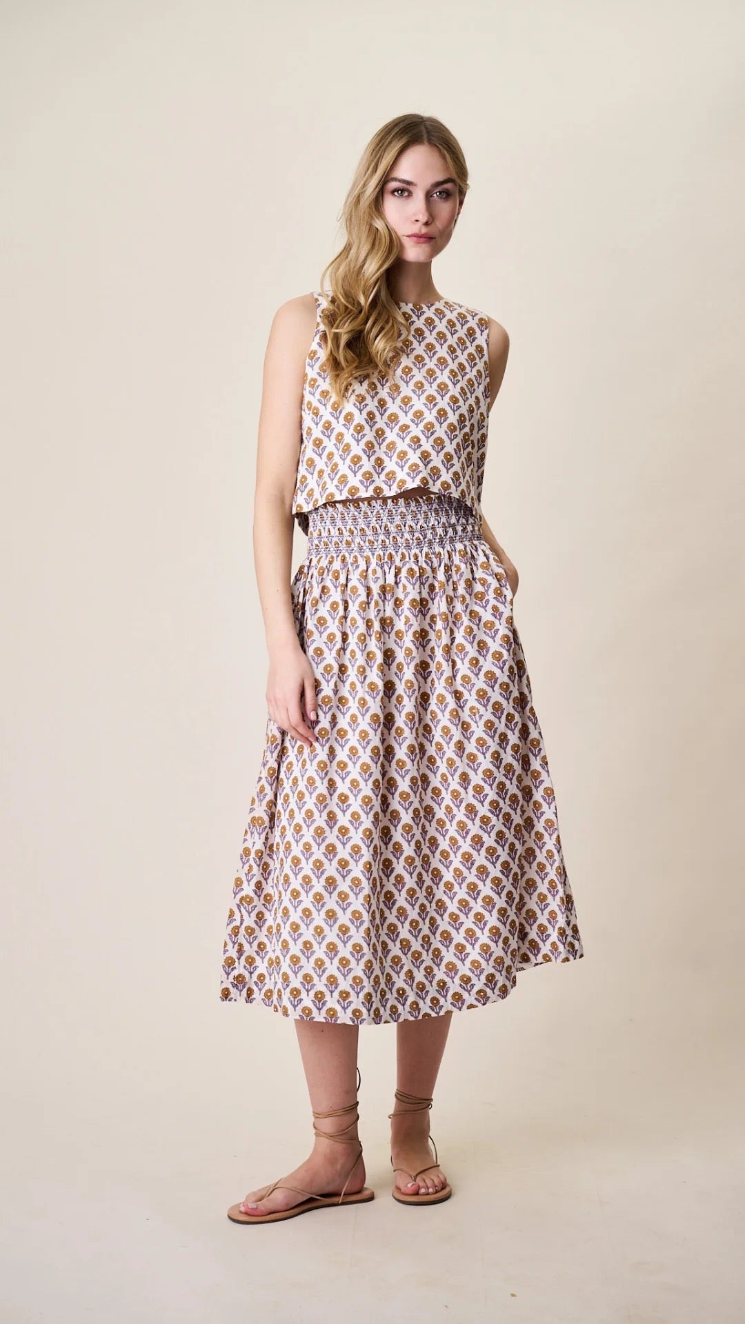 Sandra Skirt - Tinsel Sunflower