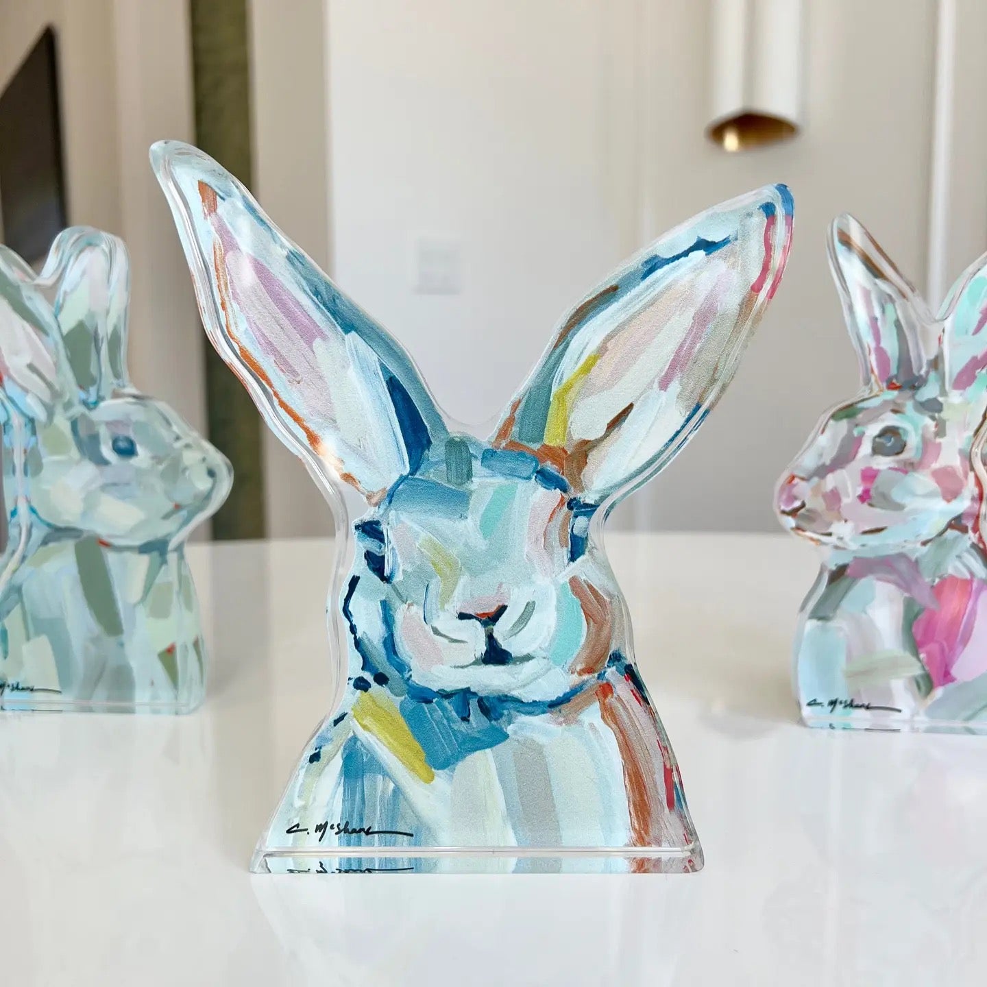 Acrylic Bunny Art - Large