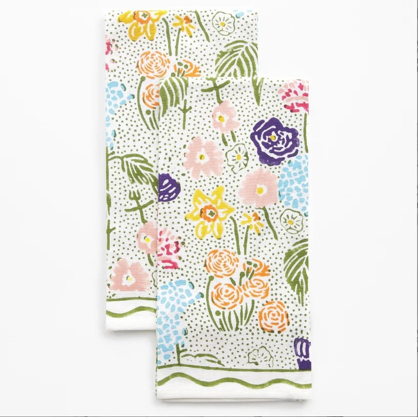Festive Garden Tea Towel