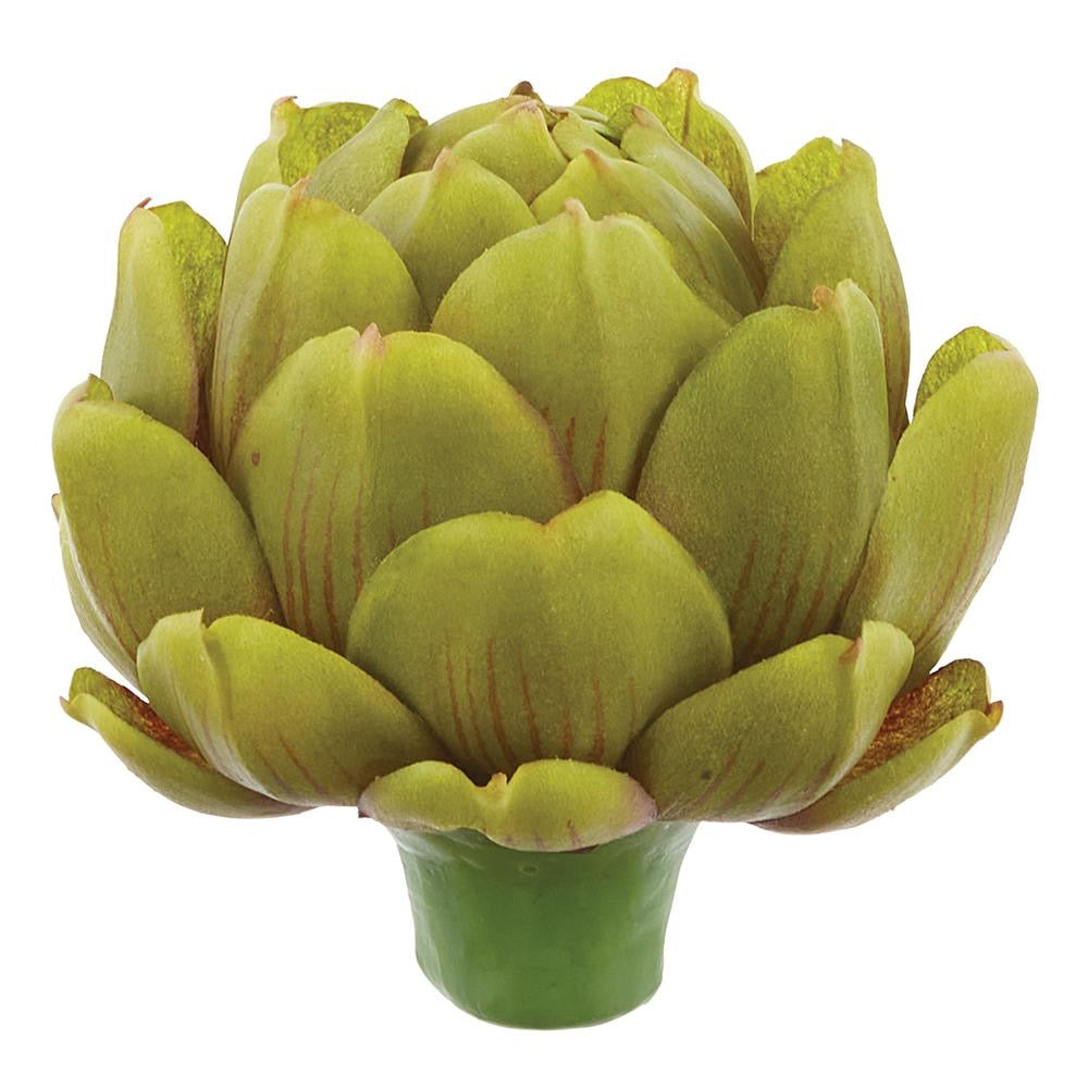 4.5"Hx4.5"D Artichoke  Green
