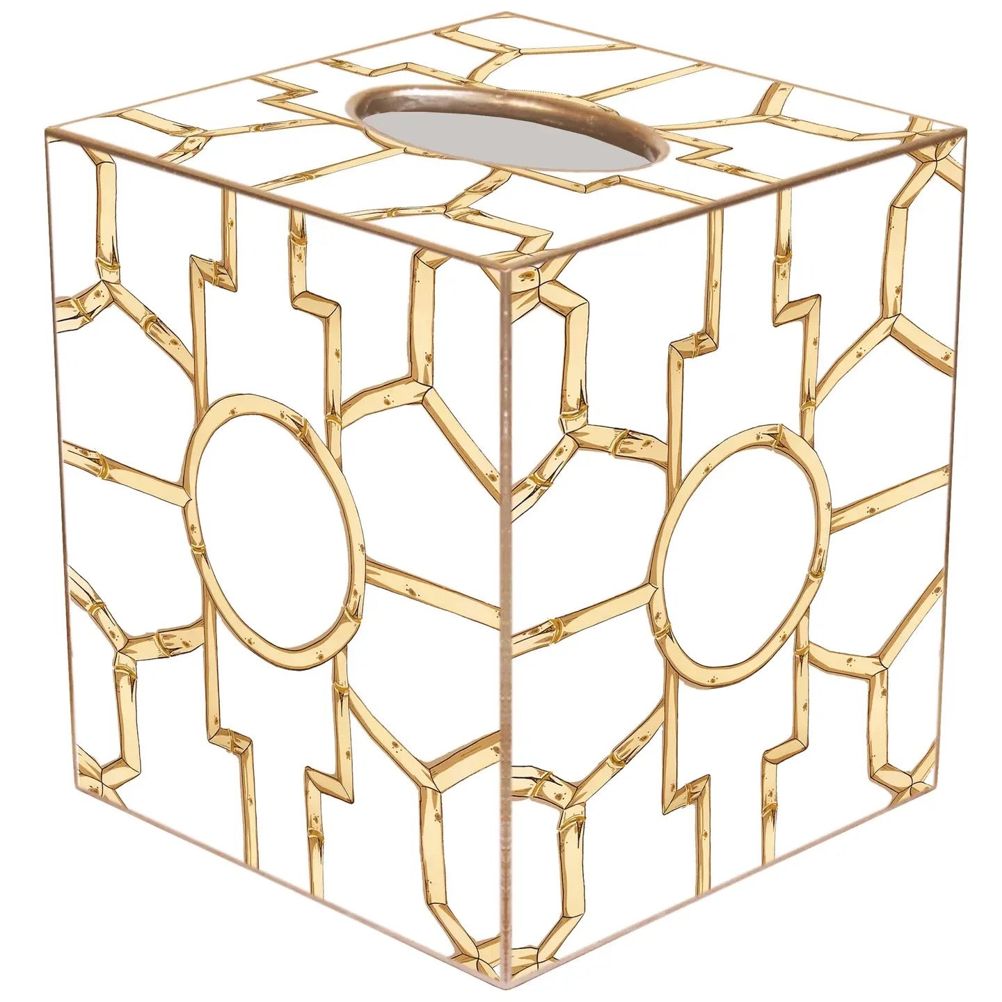 Bamboo White Tissue Cover