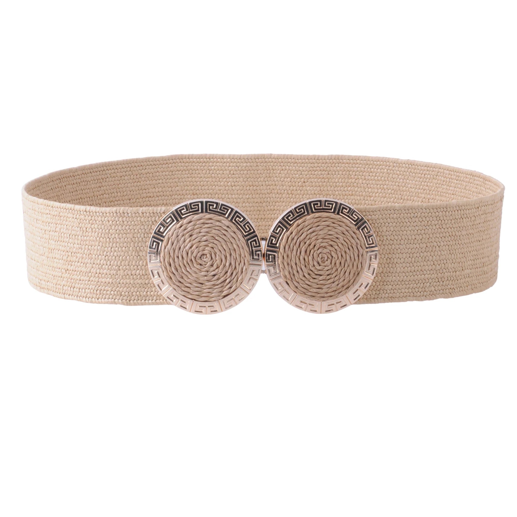 Raffia Double Circle Buckle