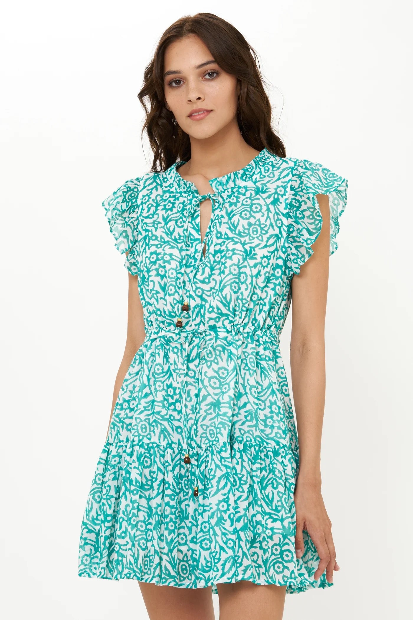 Cinched Flirty Short - Cypress Jade