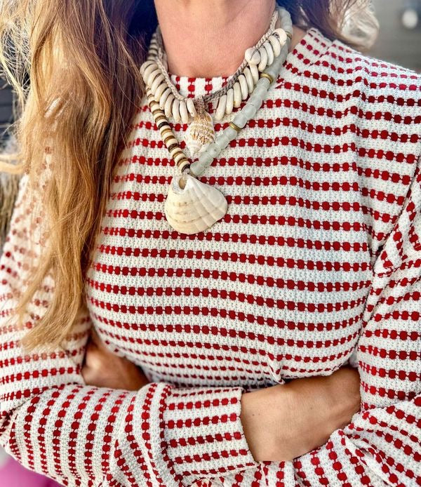 Classic Shell Necklace | Mist + Camel