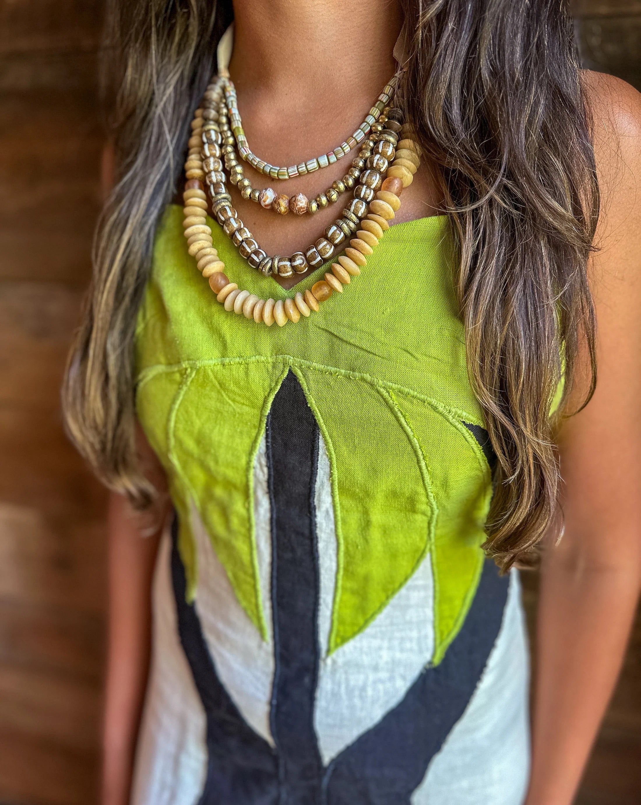 Luxe Layered Necklace | Brown