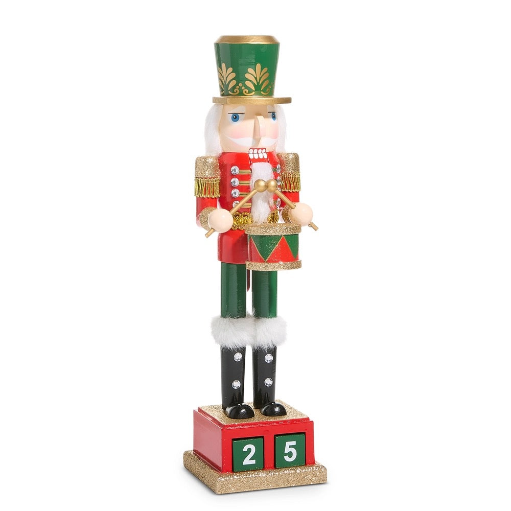 15.75" Christmas Countdown Nutcracker