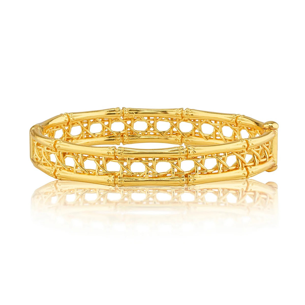 Veranda Caning Hinged Bangle S/M