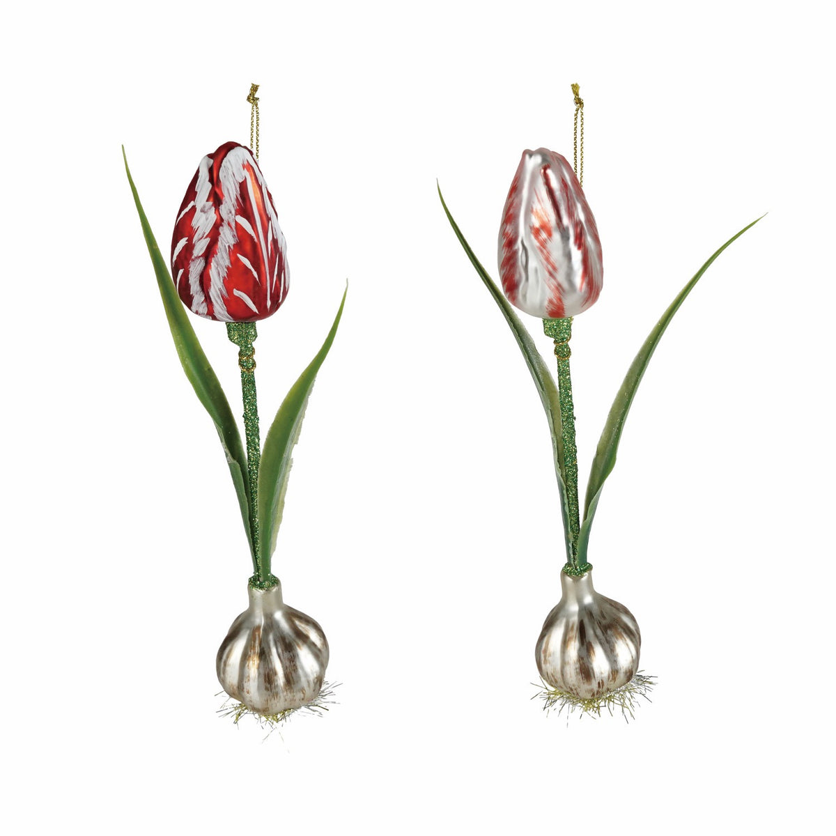 Mercury Glass Tulip Bulb Ornament