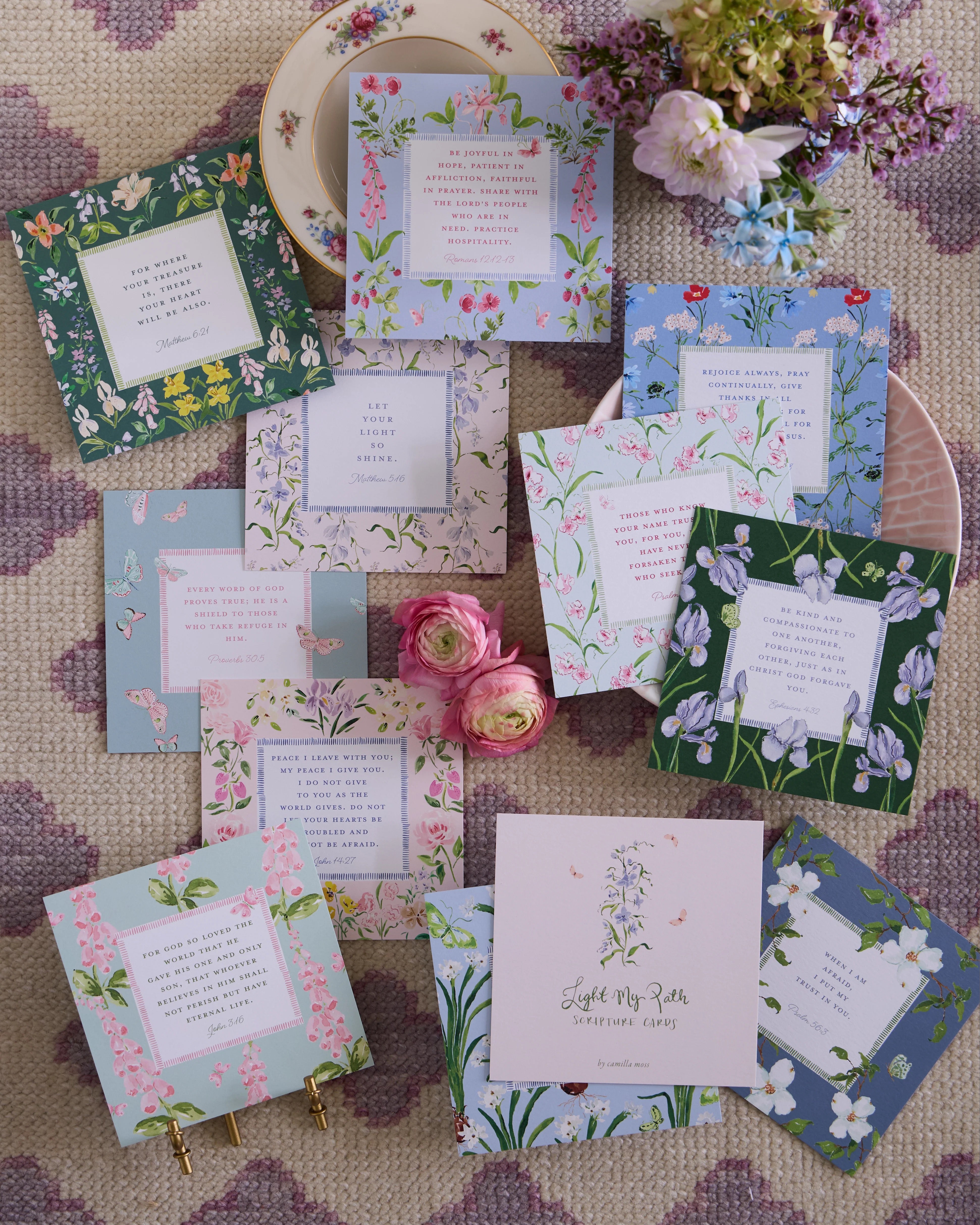 Camilla Moss Scripture Cards - With Acrylic Stand