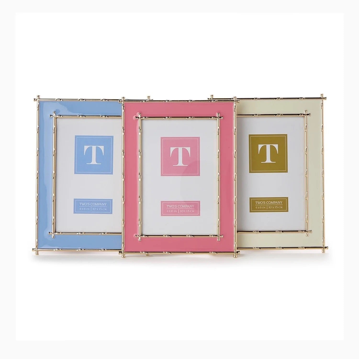 Gold Bamboo Edge Frame 4x6- 3 Colors